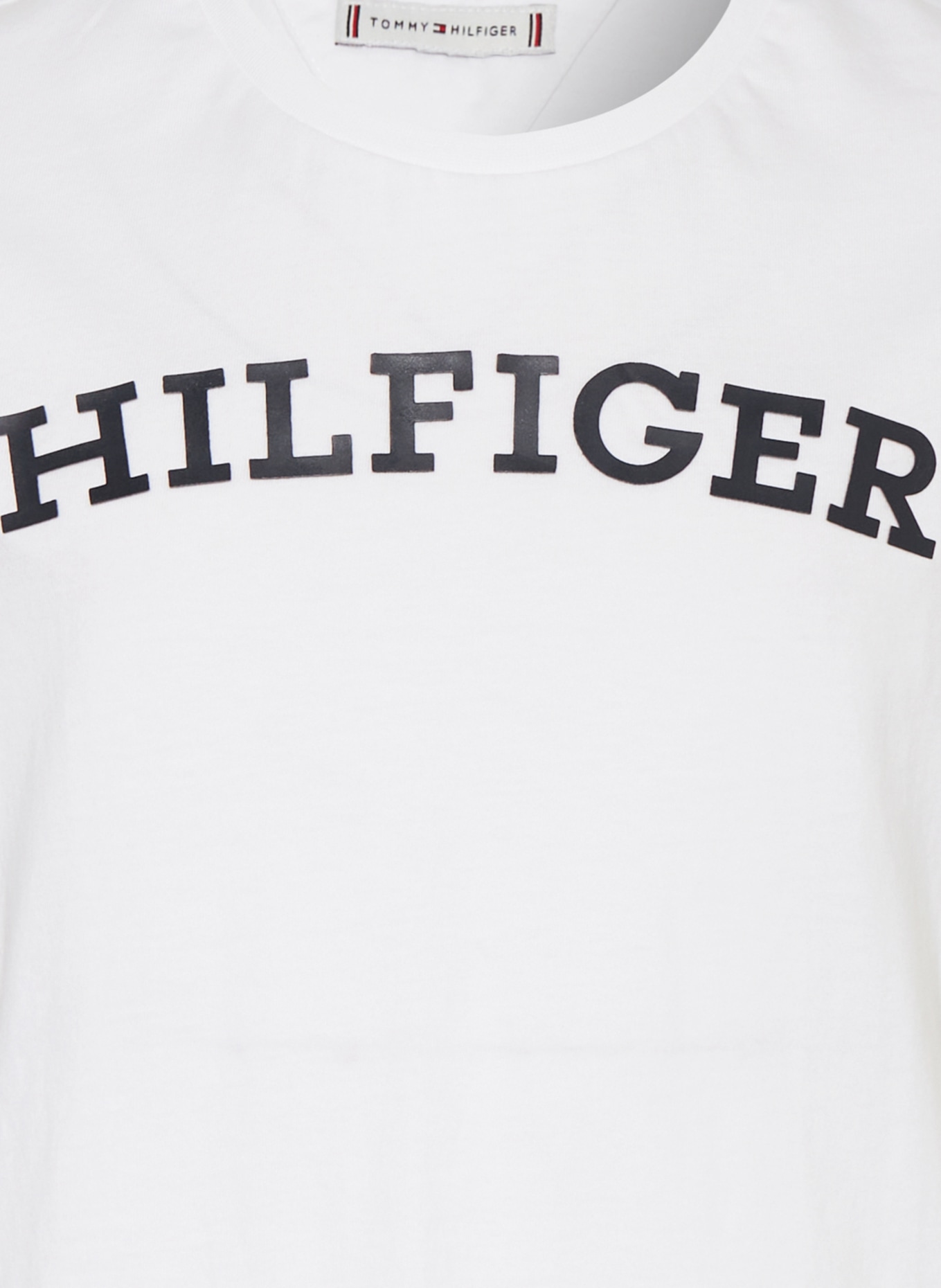 TOMMY HILFIGER Cropped-Shirt, Farbe: WEISS/ SCHWARZ (Bild 3)