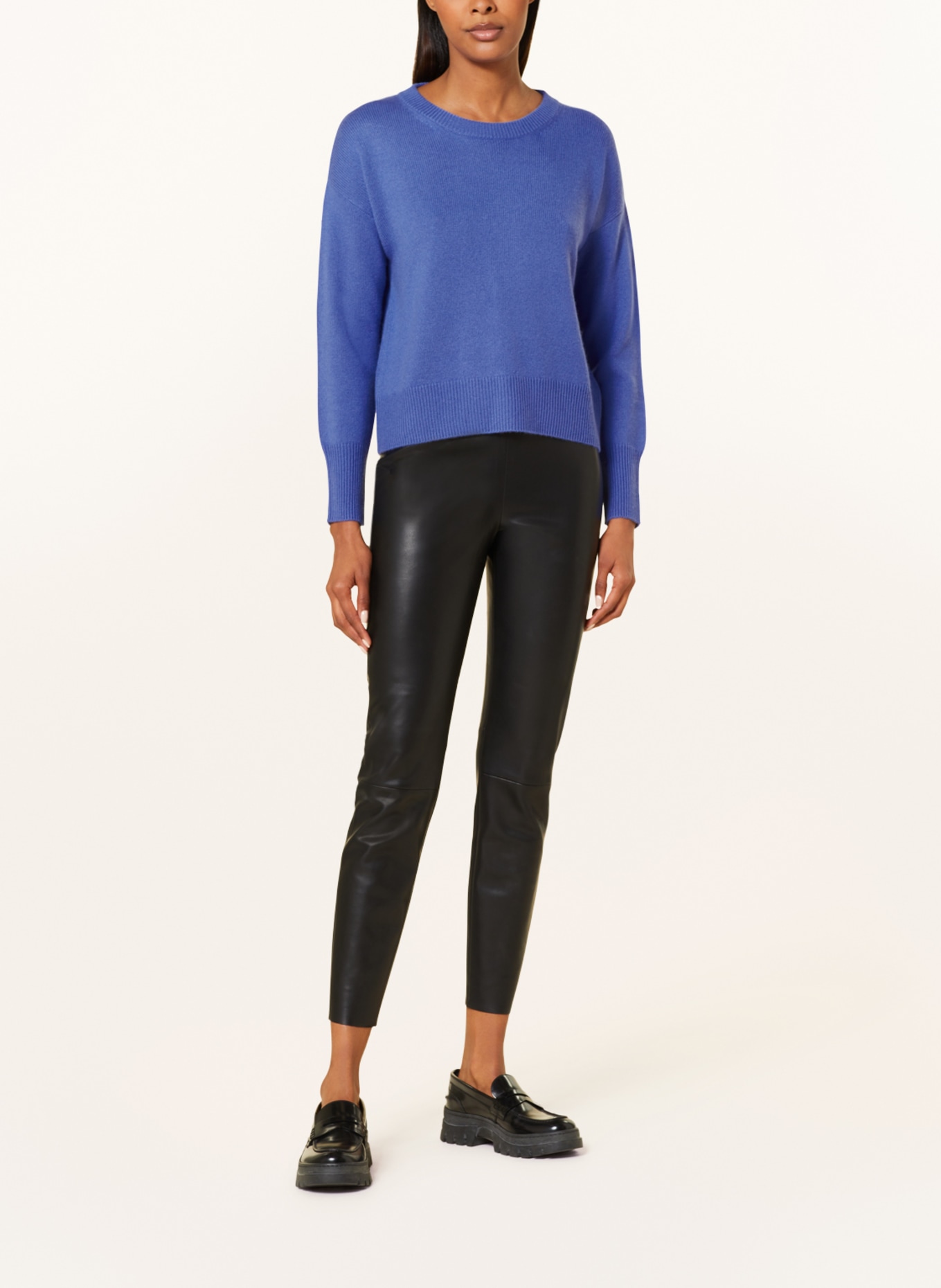 darling harbour Cashmere sweater, Color: BLUE (Image 2)