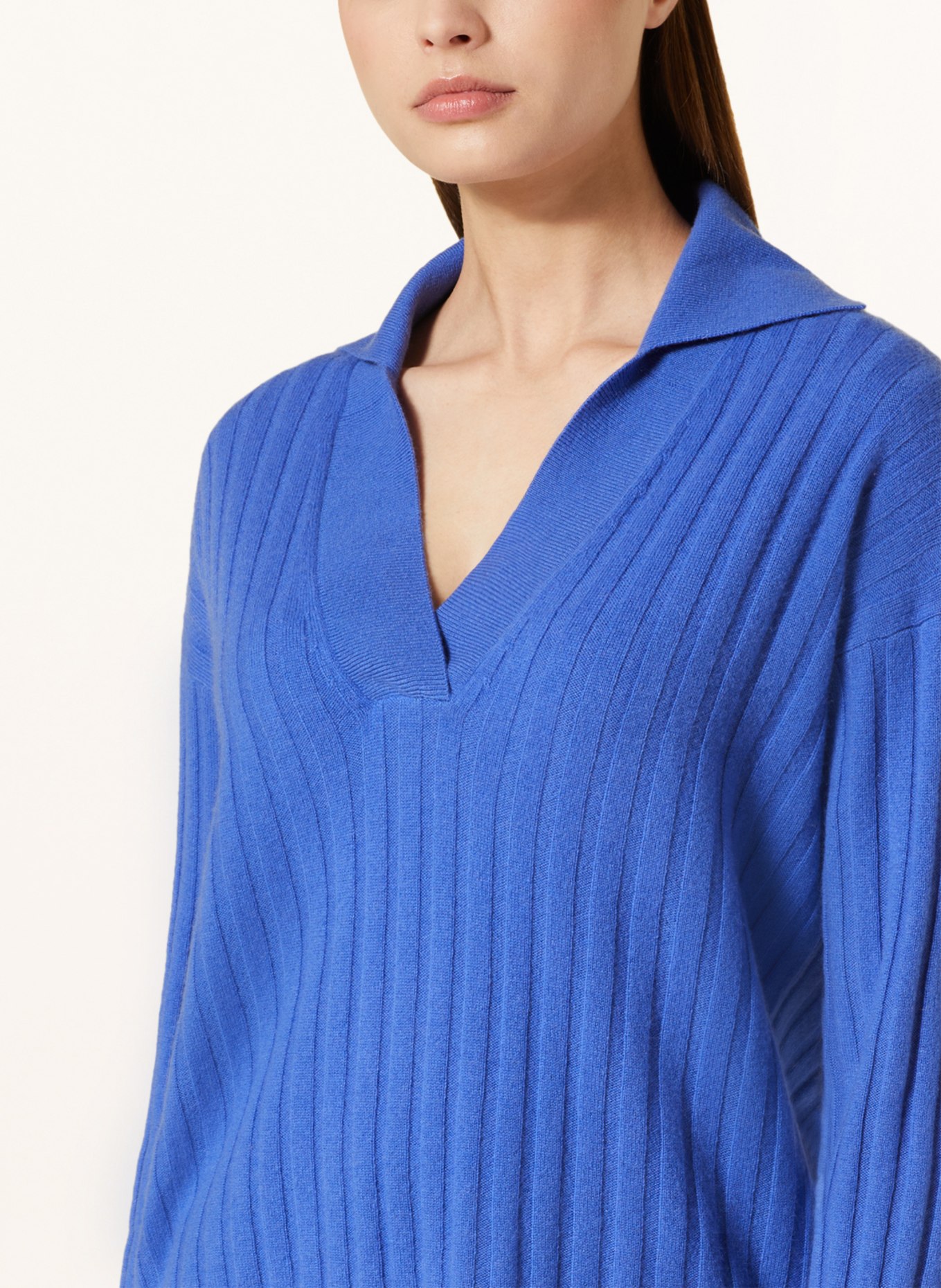 darling harbour Cashmere sweater, Color: BLUE (Image 4)