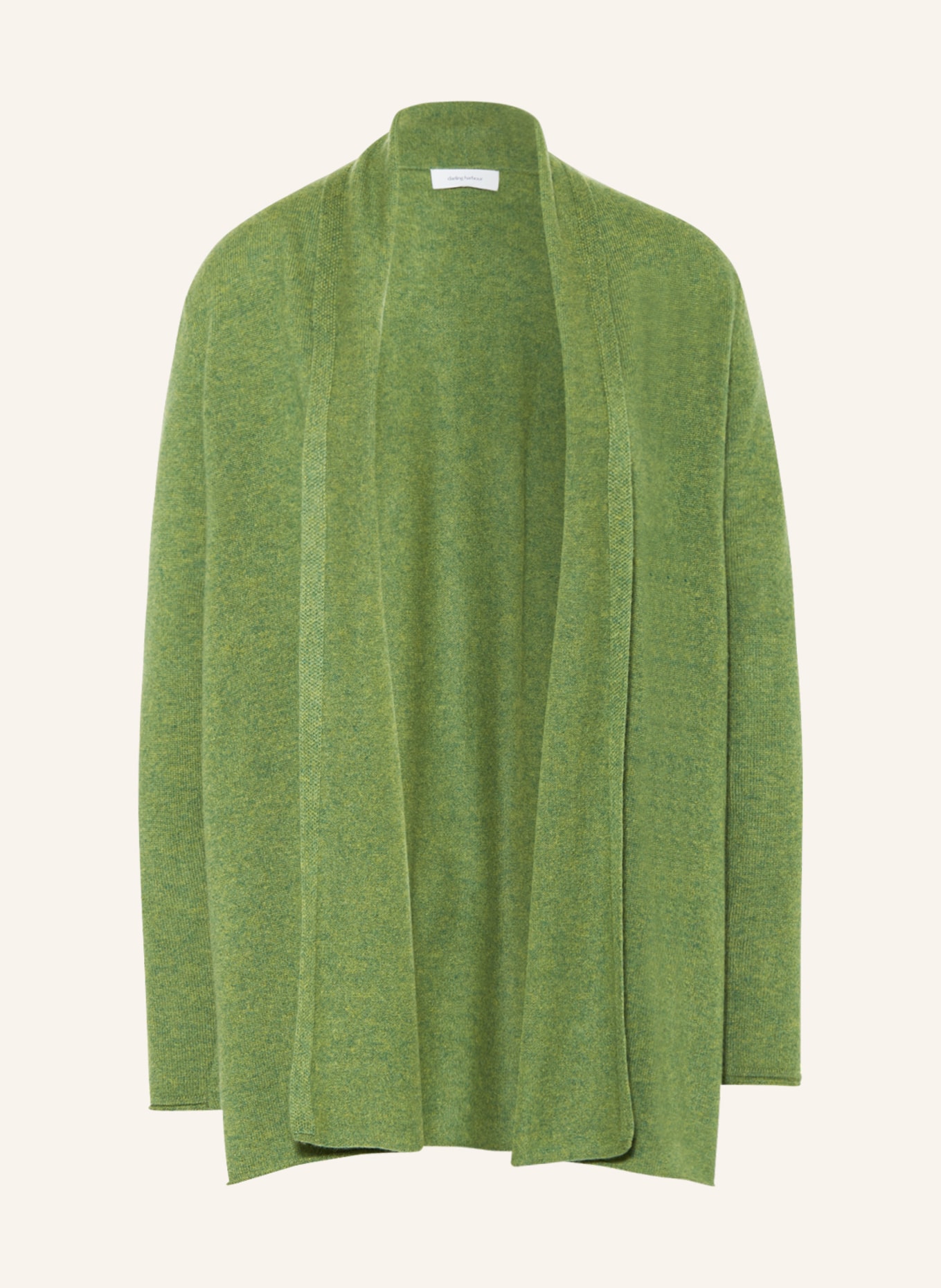 darling harbour Knit cardigan made of cashmere, Color: GREEN (Image 1)