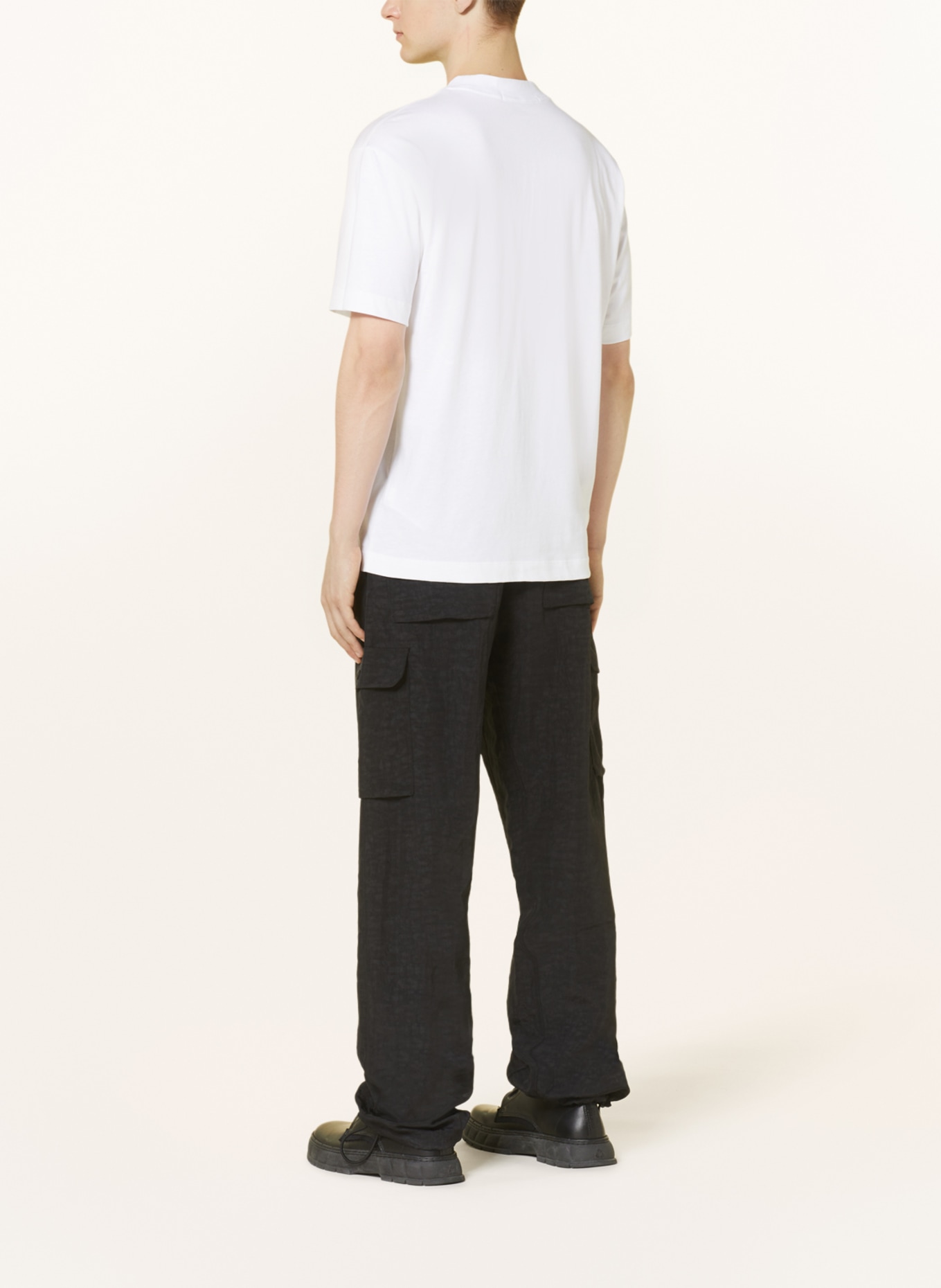 Calvin Klein Jeans T-shirt, Kolor: BIAŁY/ CZARNY/ JASNOFIOLETOWY (Obrazek 3)