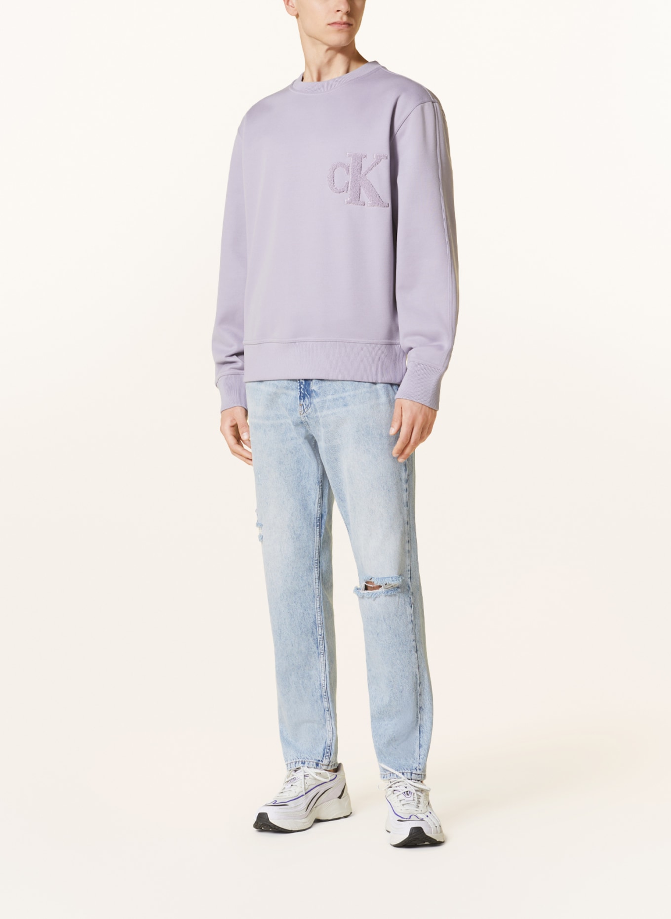 Calvin Klein Jeans Sweatshirt, Farbe: HELLLILA (Bild 2)