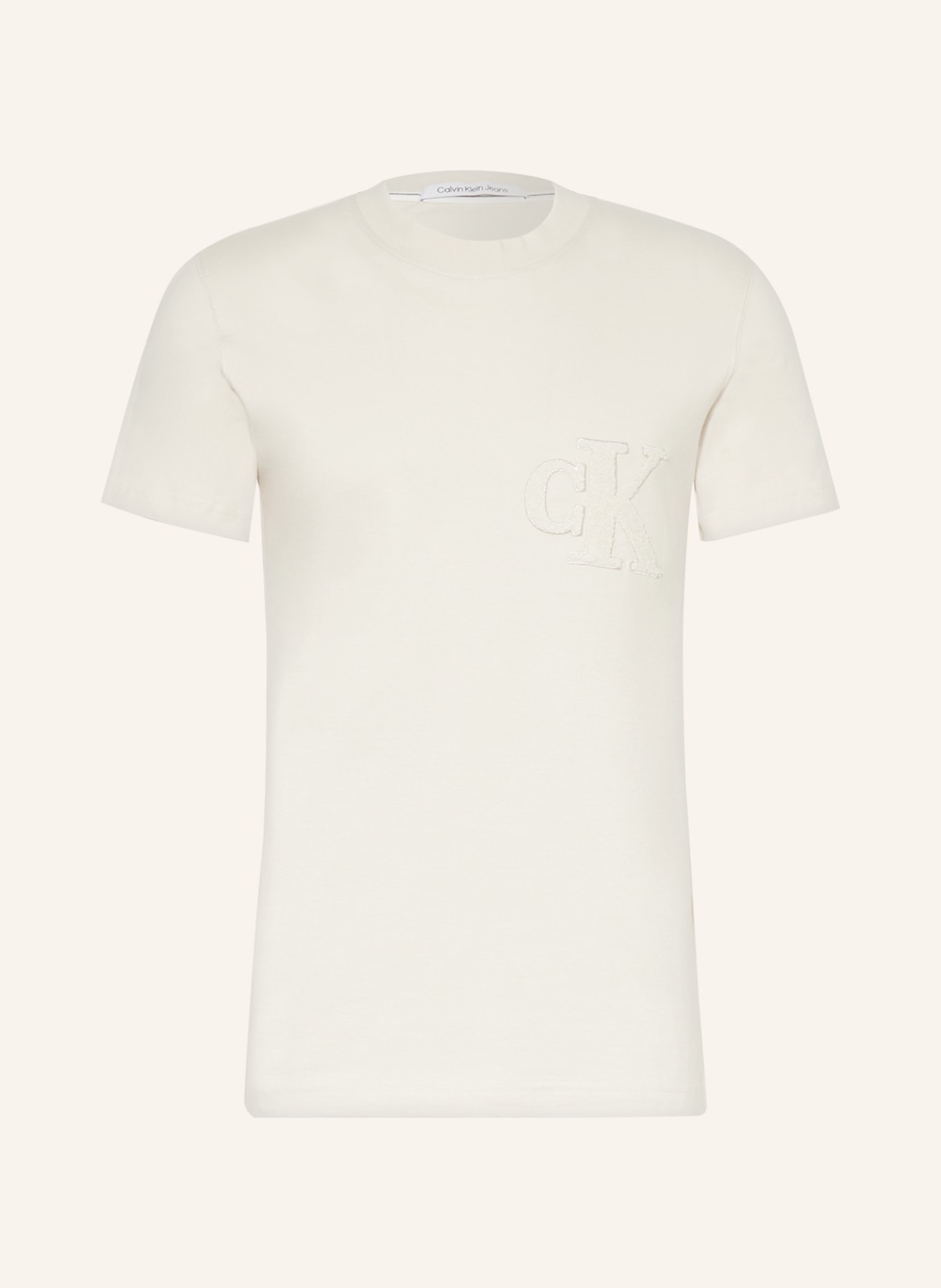 Calvin Klein Jeans T-shirt, Kolor: ECRU (Obrazek 1)