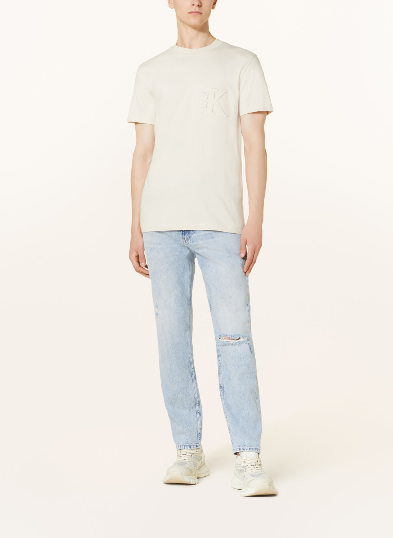 Calvin Klein Jeans T-shirt, Color: ECRU (Image 2)
