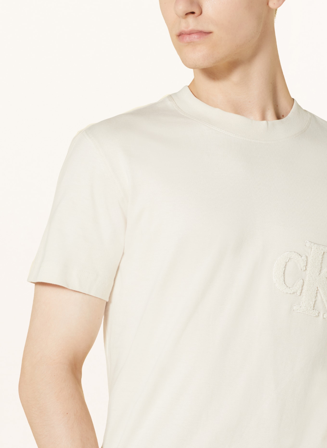 Calvin Klein Jeans T-Shirt, Farbe: ECRU (Bild 4)