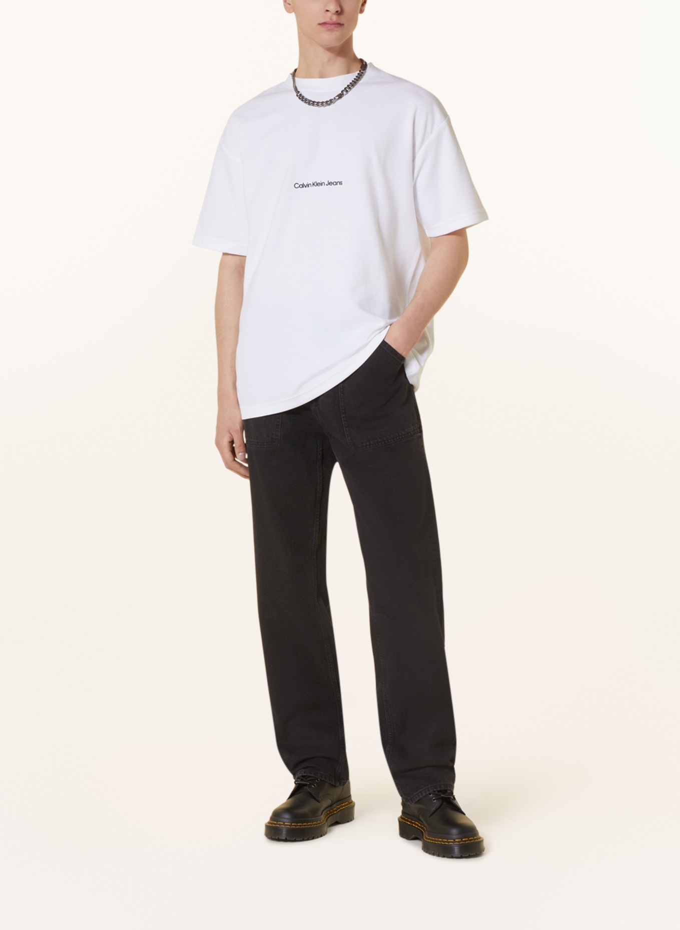 Calvin Klein Jeans Jeansy 90S STRAIGHT relaxed fit, Kolor: CZARNY (Obrazek 2)