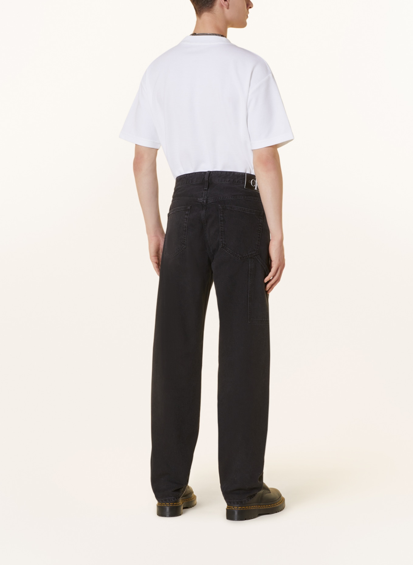 Calvin Klein Jeans Jeansy 90S STRAIGHT relaxed fit, Kolor: CZARNY (Obrazek 3)