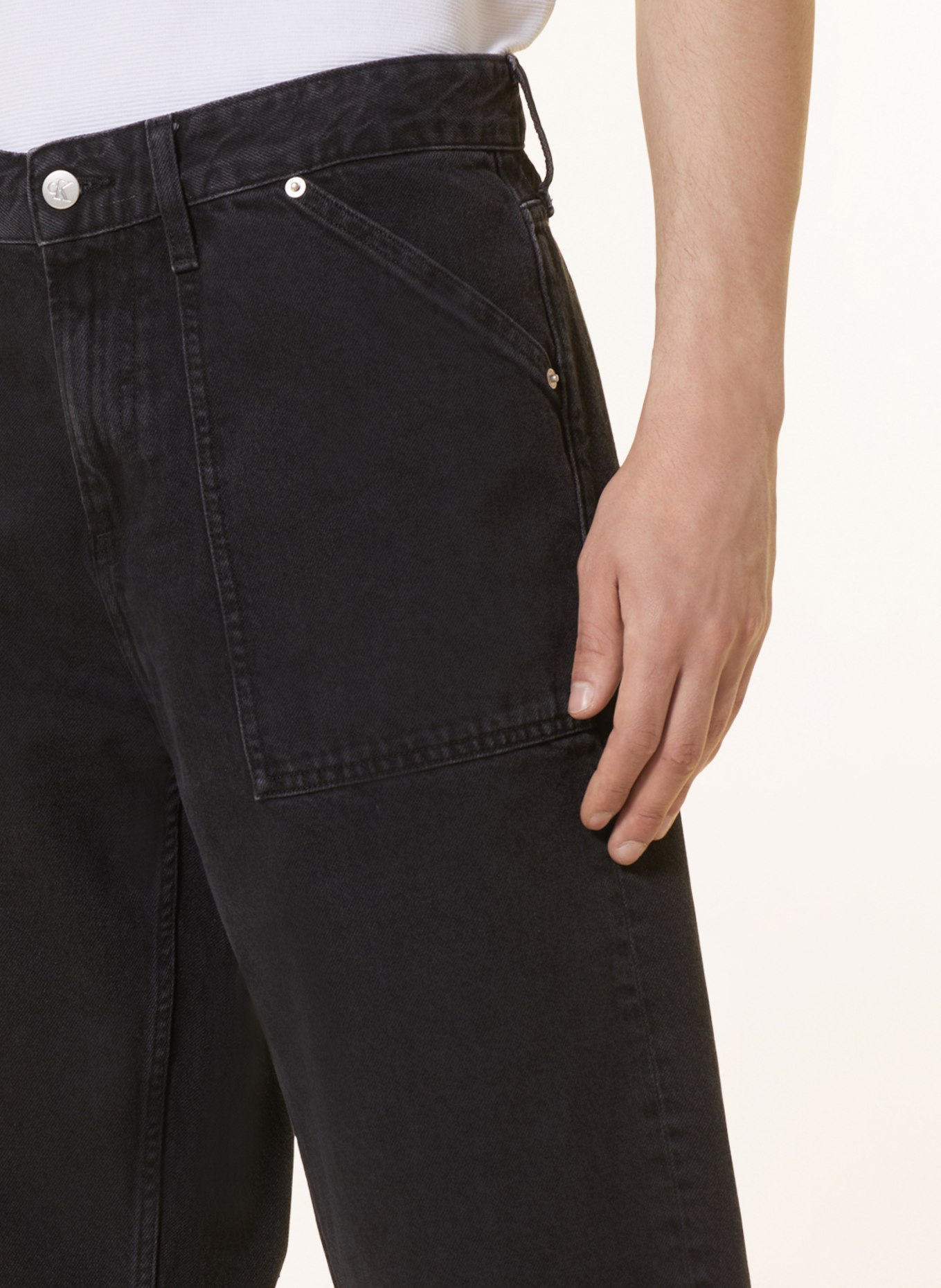 Calvin Klein Jeans Džíny 90S STRAIGHT Relaxed Fit, Barva: ČERNÁ (Obrázek 5)