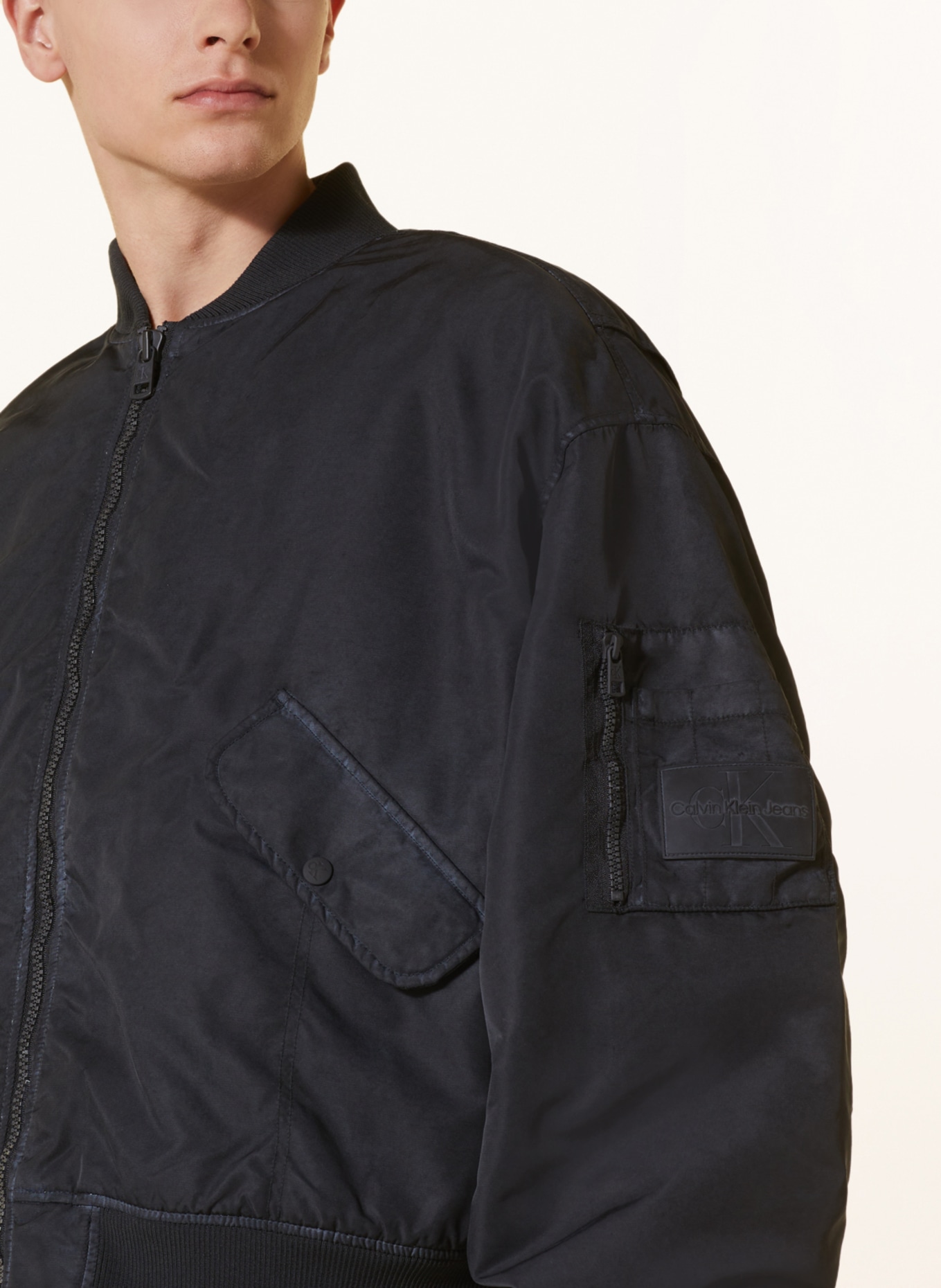 Calvin Klein Jeans Bomber jacket, Color: BLACK (Image 4)