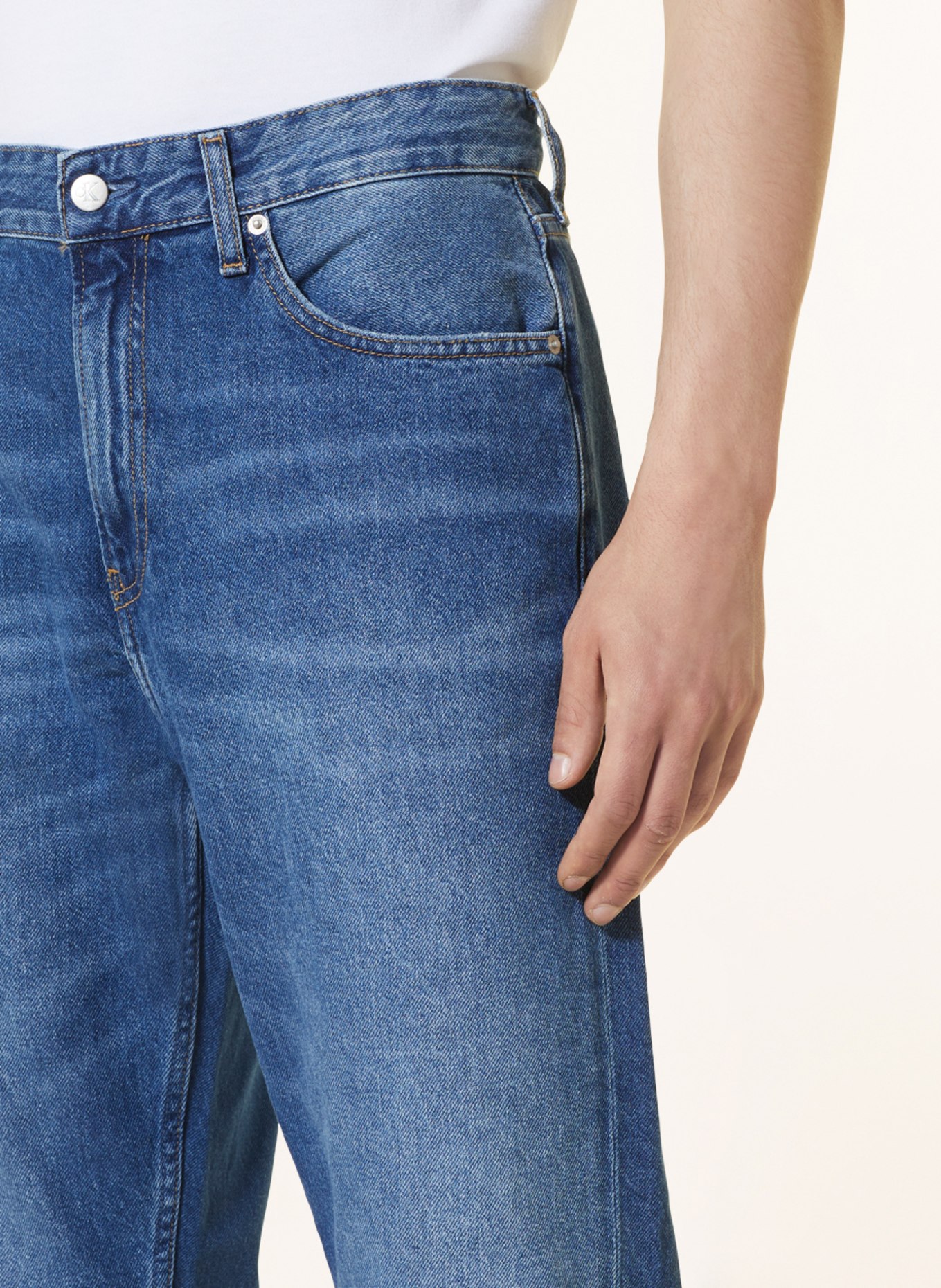 Calvin Klein Jeans Jeansy regular taper fit, Kolor: 1A4 DENIM MEDIUM (Obrazek 5)