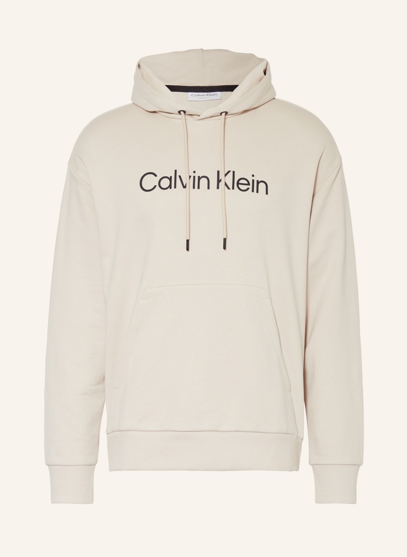Calvin Klein Mikina s kapucí, Barva: KRÉMOVÁ (Obrázek 1)
