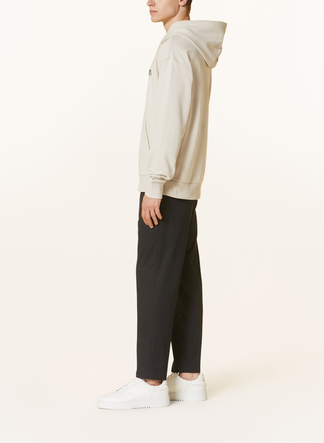 Calvin Klein Mikina s kapucí, Barva: KRÉMOVÁ (Obrázek 4)