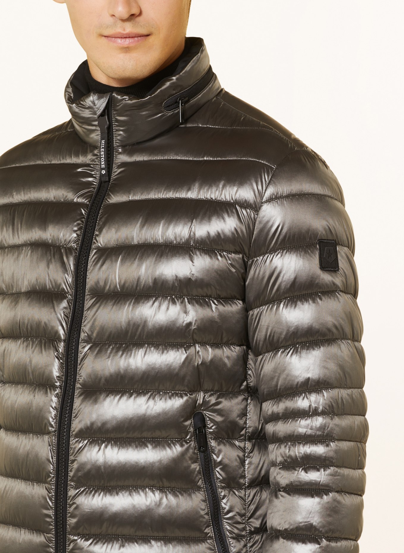 MILESTONE Quilted jacket MSCARTAGENA with DUPONT™ SORONA® insulation, Color: DARK GRAY (Image 4)