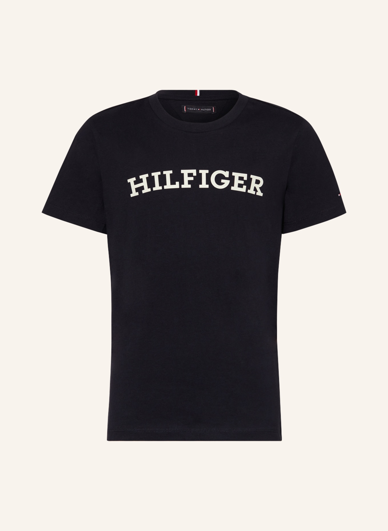 TOMMY HILFIGER T-Shirt, Farbe: DUNKELBLAU/ WEISS (Bild 1)