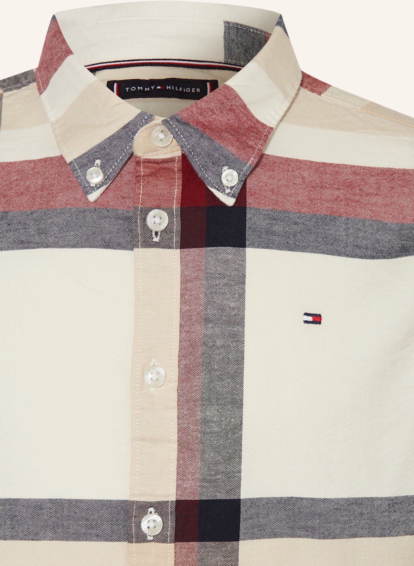 TOMMY HILFIGER Hemd, Farbe: WEISS/ DUNKELROT (Bild 3)