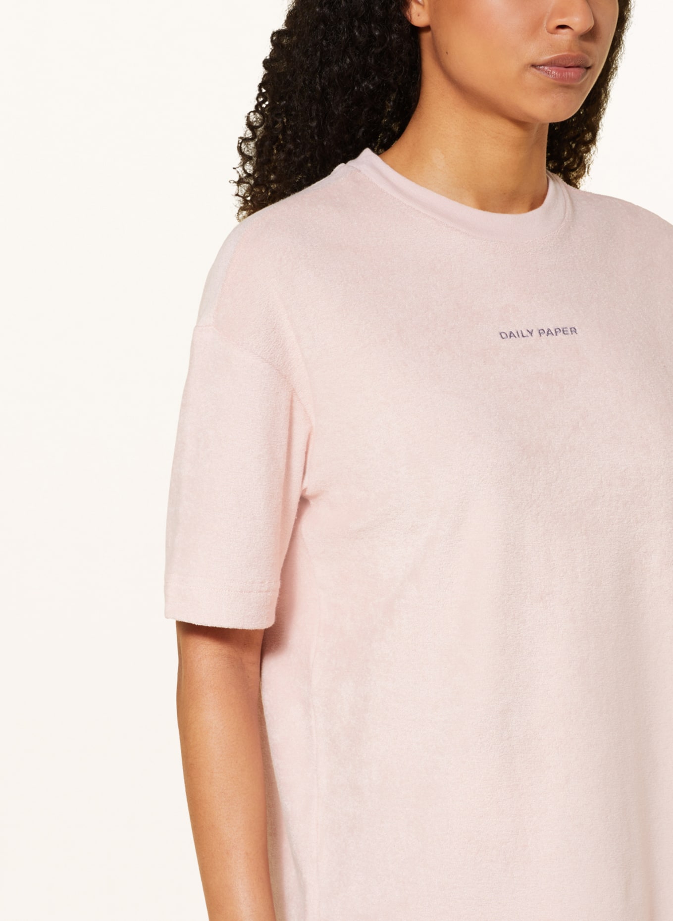 DAILY PAPER T-Shirt RENU aus Frottee, Farbe: HELLROSA (Bild 4)