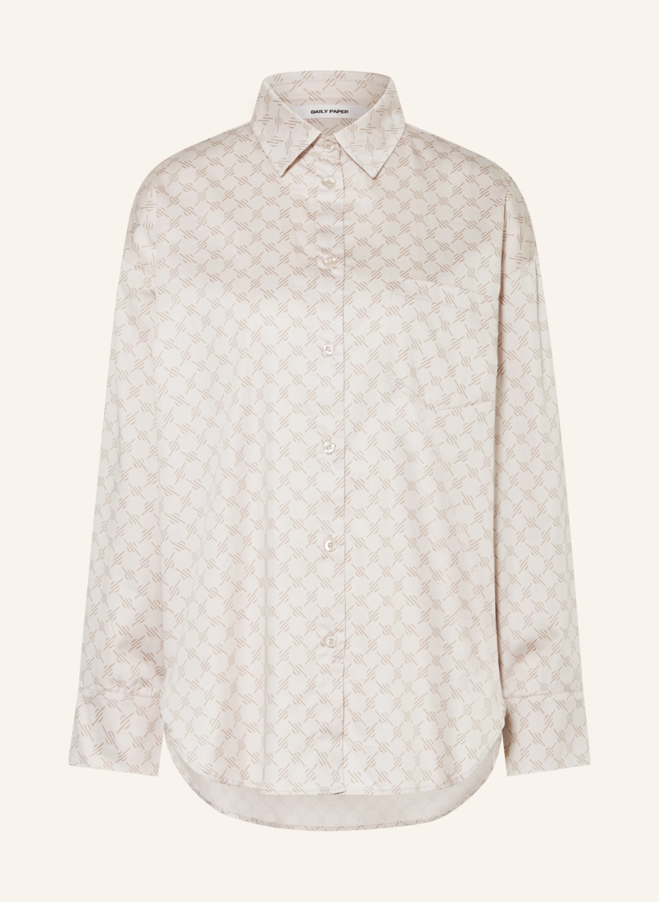 DAILY PAPER Shirt blouse REPORTIA, Color: LIGHT BROWN/ BROWN (Image 1)