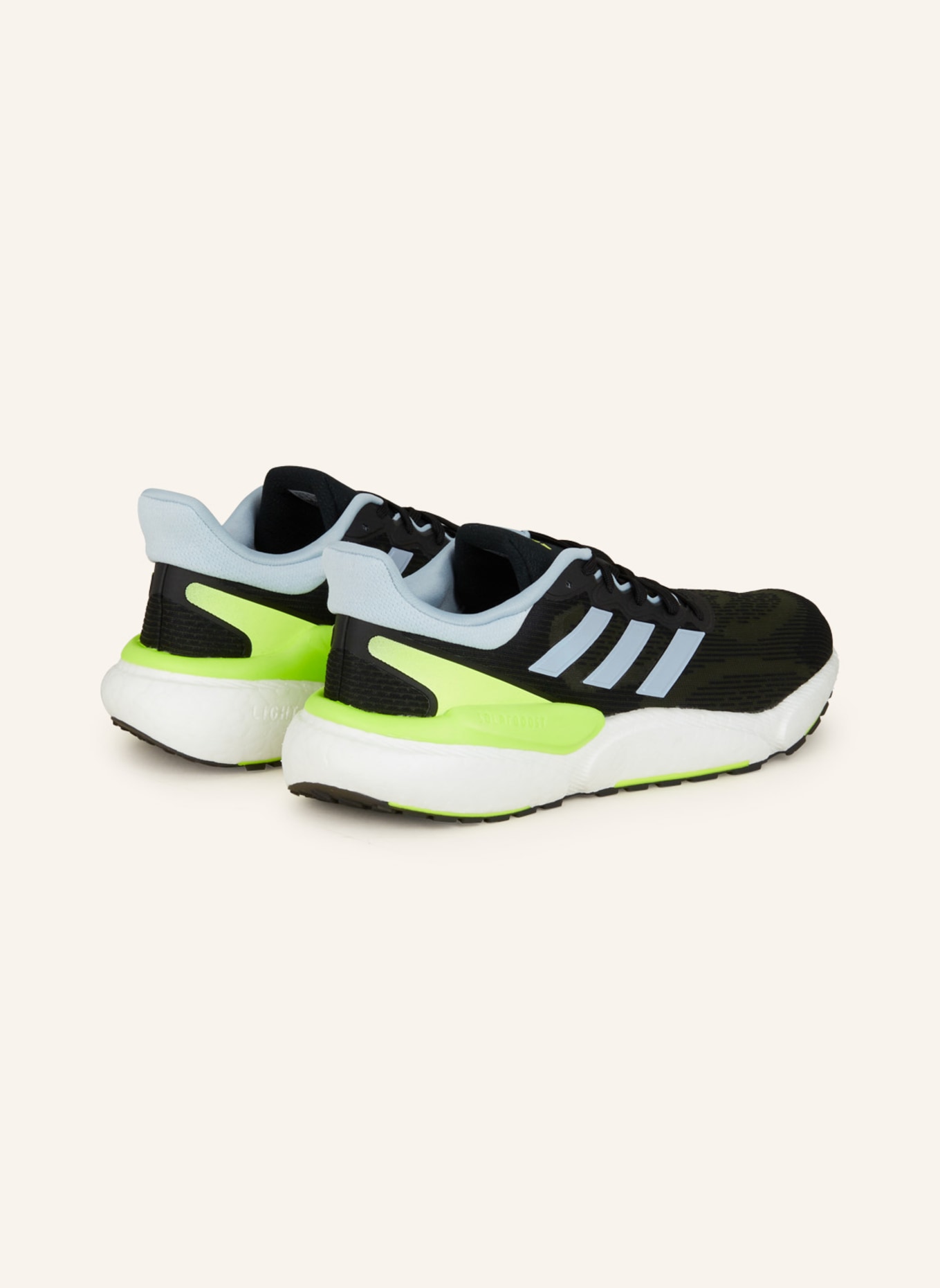 adidas Running shoes SOLARBOOST 5, Color: BLACK/ LIGHT BLUE/ NEON GREEN (Image 2)