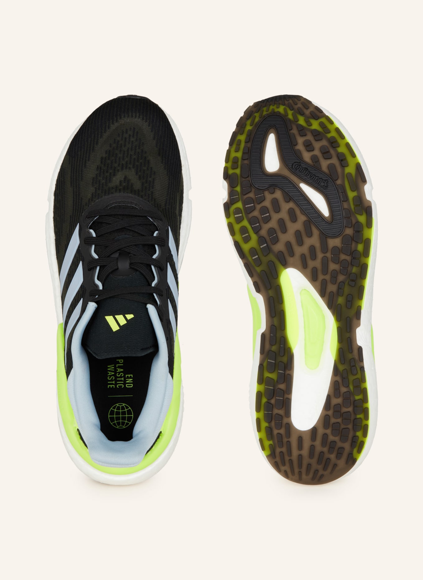 adidas Running shoes SOLARBOOST 5, Color: BLACK/ LIGHT BLUE/ NEON GREEN (Image 5)