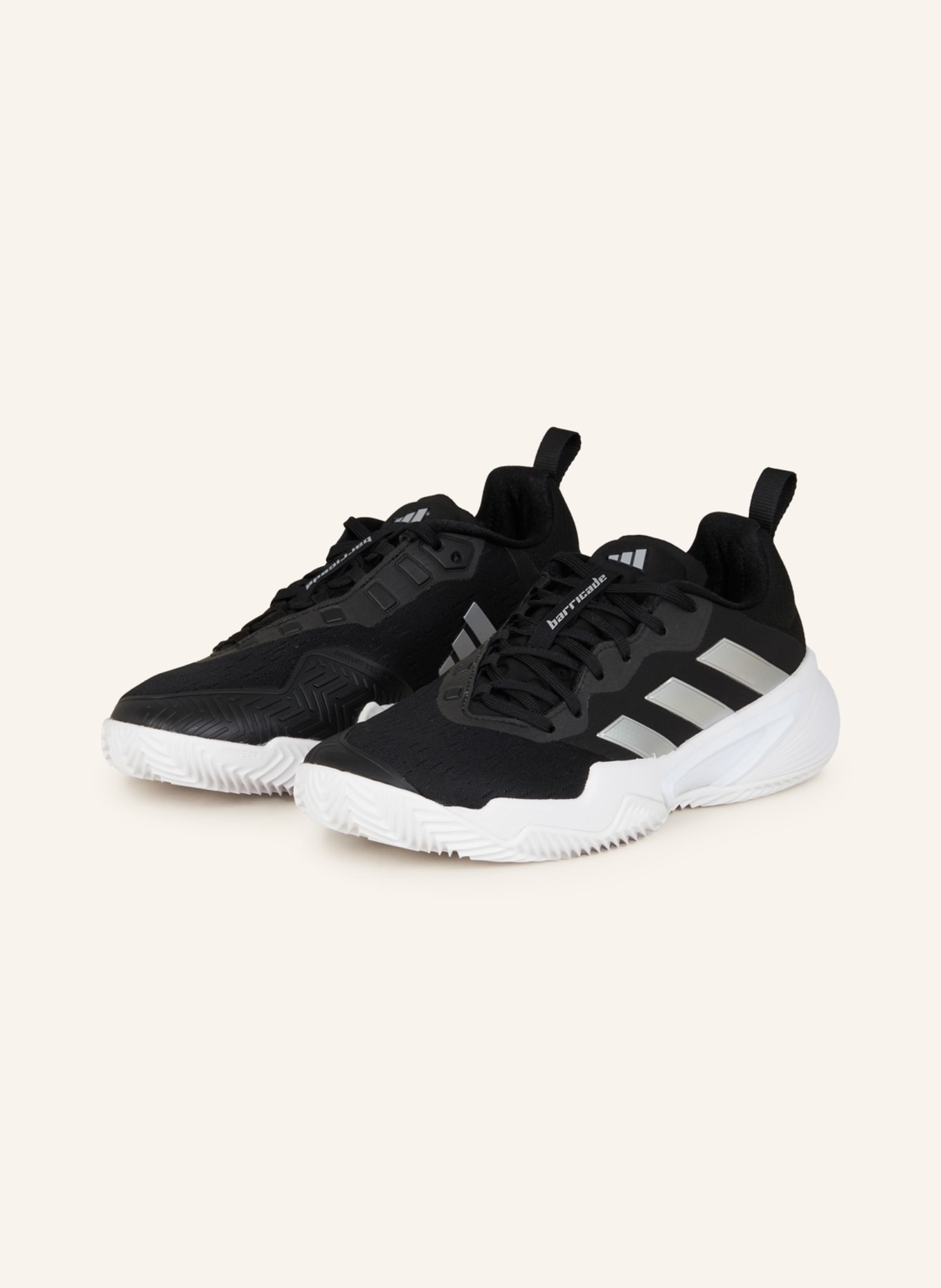adidas Tennis shoes BARRICADE CLAY, Color: BLACK/ SILVER (Image 1)