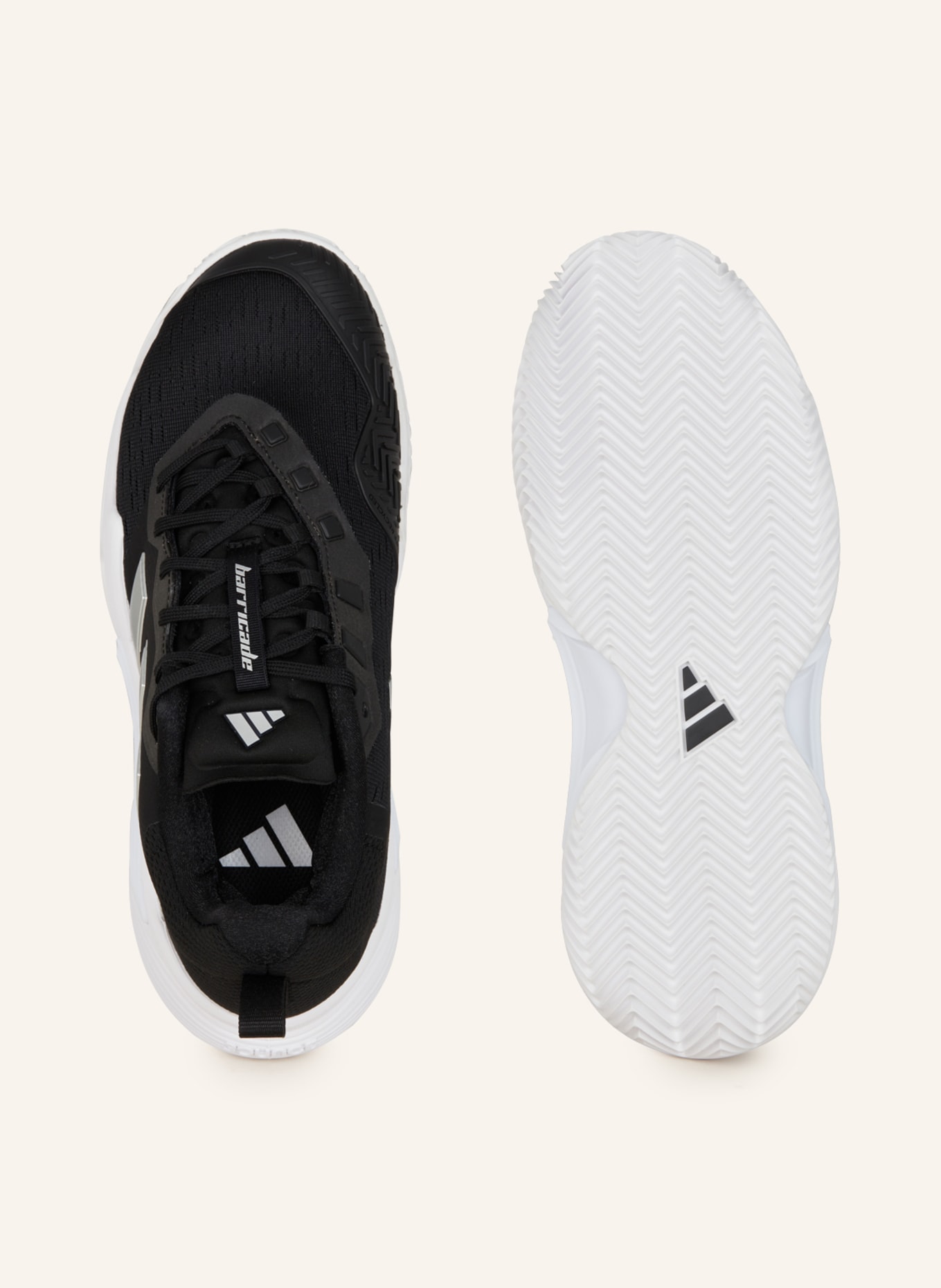 adidas Tennis shoes BARRICADE CLAY, Color: BLACK/ SILVER (Image 5)