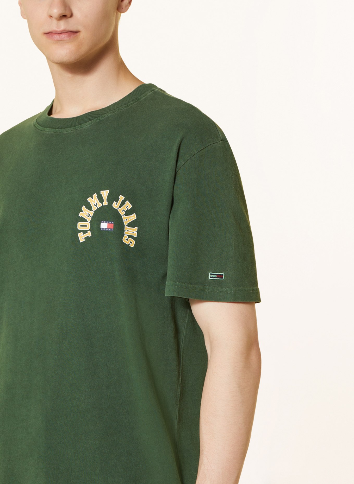 TOMMY JEANS T-shirt, Color: GREEN (Image 4)