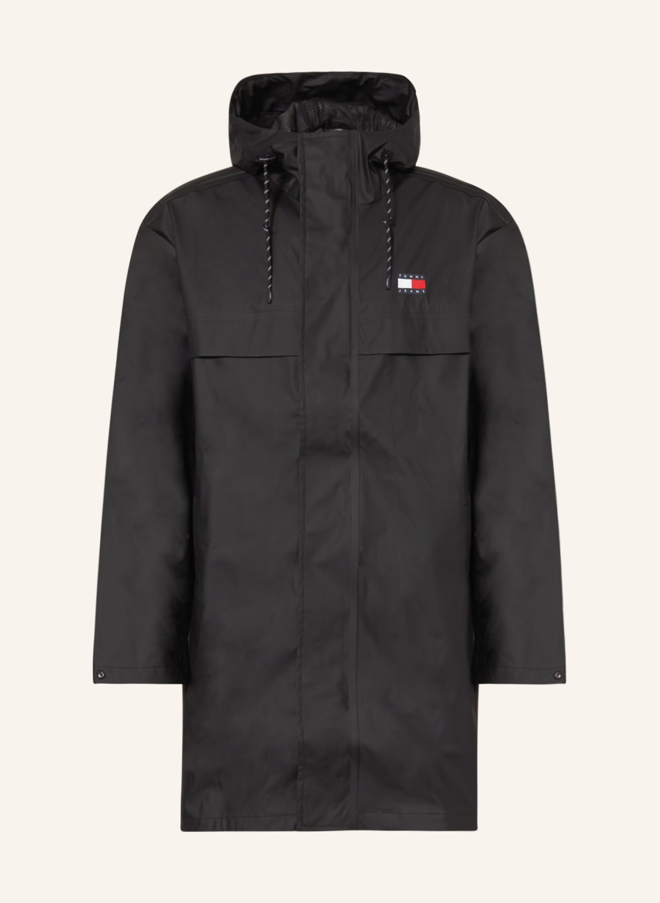 Tommy Hilfiger Modern-fit Raincoat in Black for Men