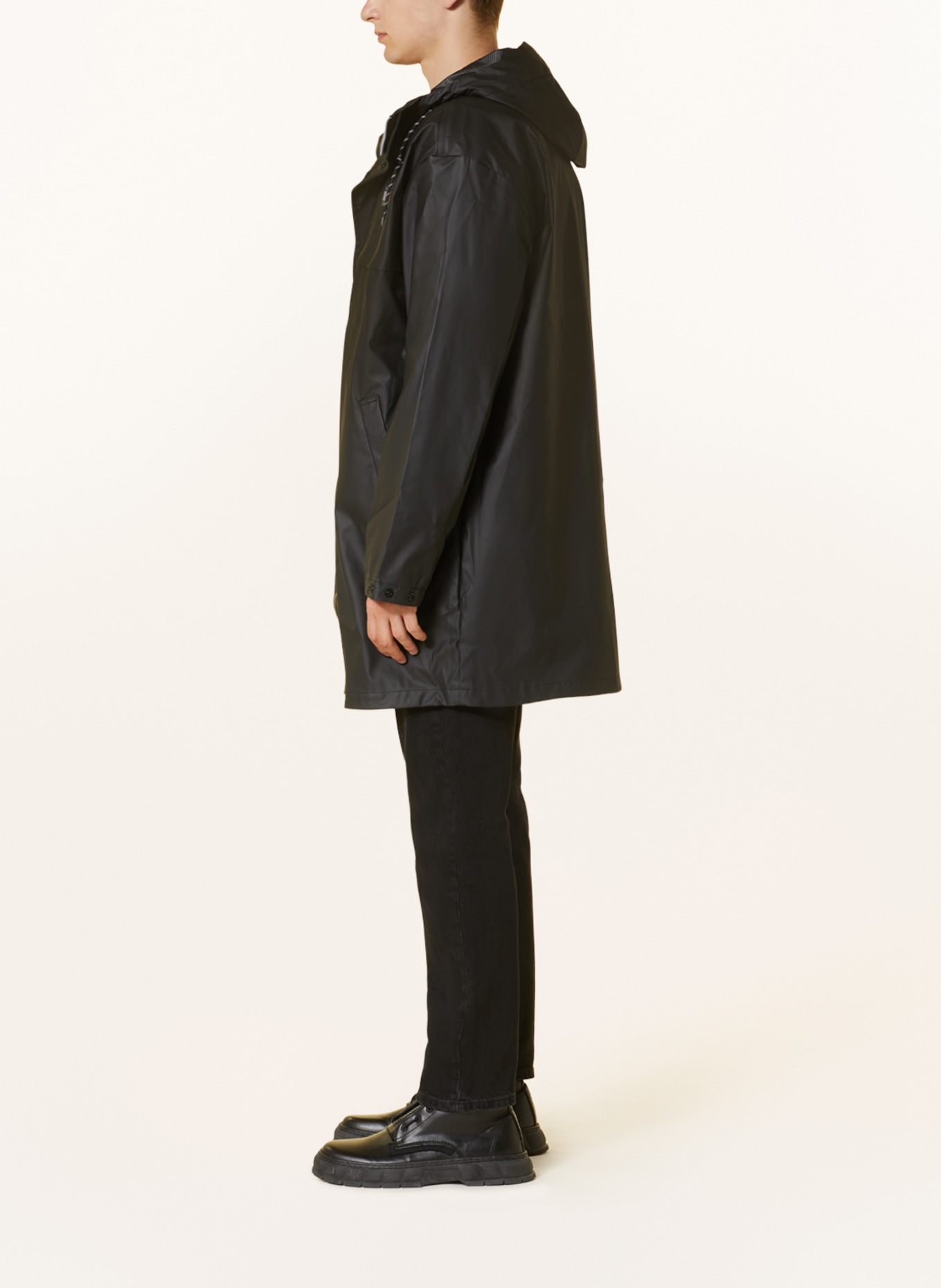 TOMMY JEANS Rain jacket, Color: BLACK (Image 4)