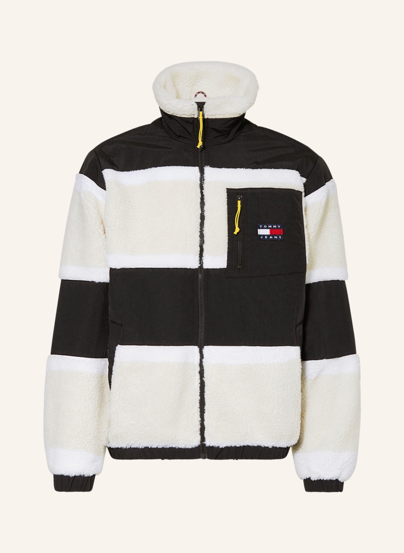 TOMMY JEANS Jacket with teddy, Color: BLACK/ WHITE (Image 1)