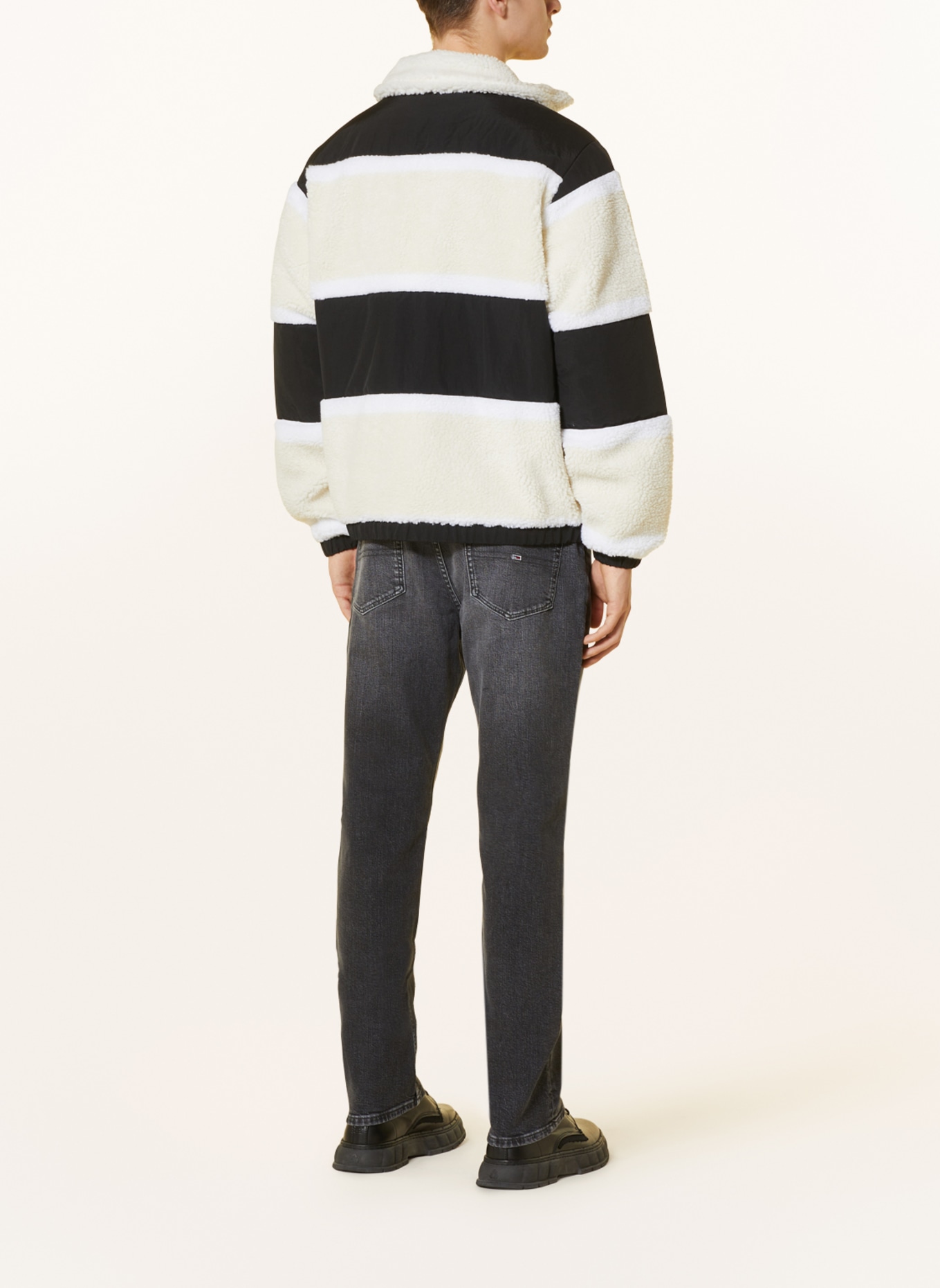 TOMMY JEANS Jacket with teddy, Color: BLACK/ WHITE (Image 3)