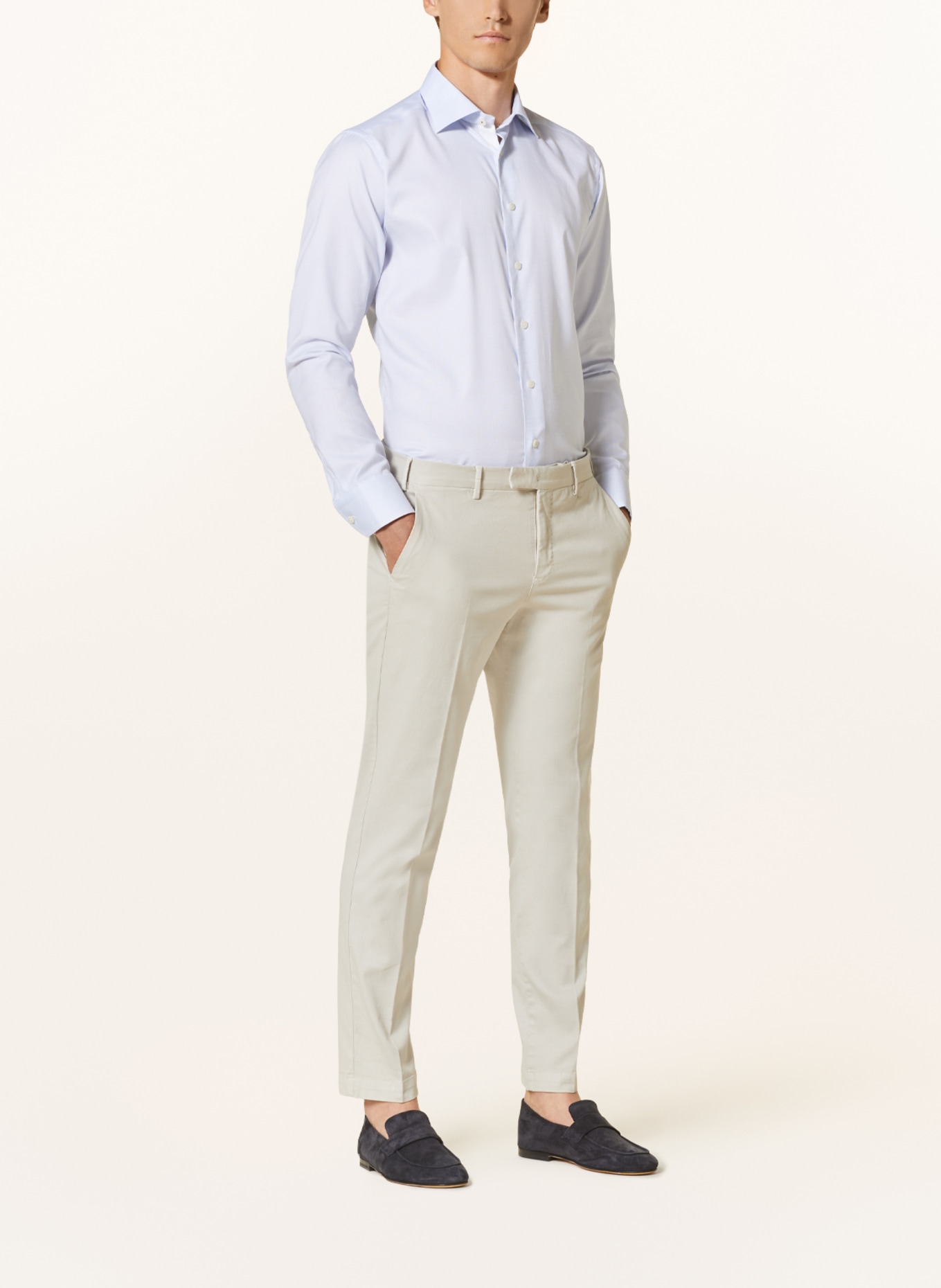 ETON Piqué shirt slim fit, Color: LIGHT BLUE (Image 2)