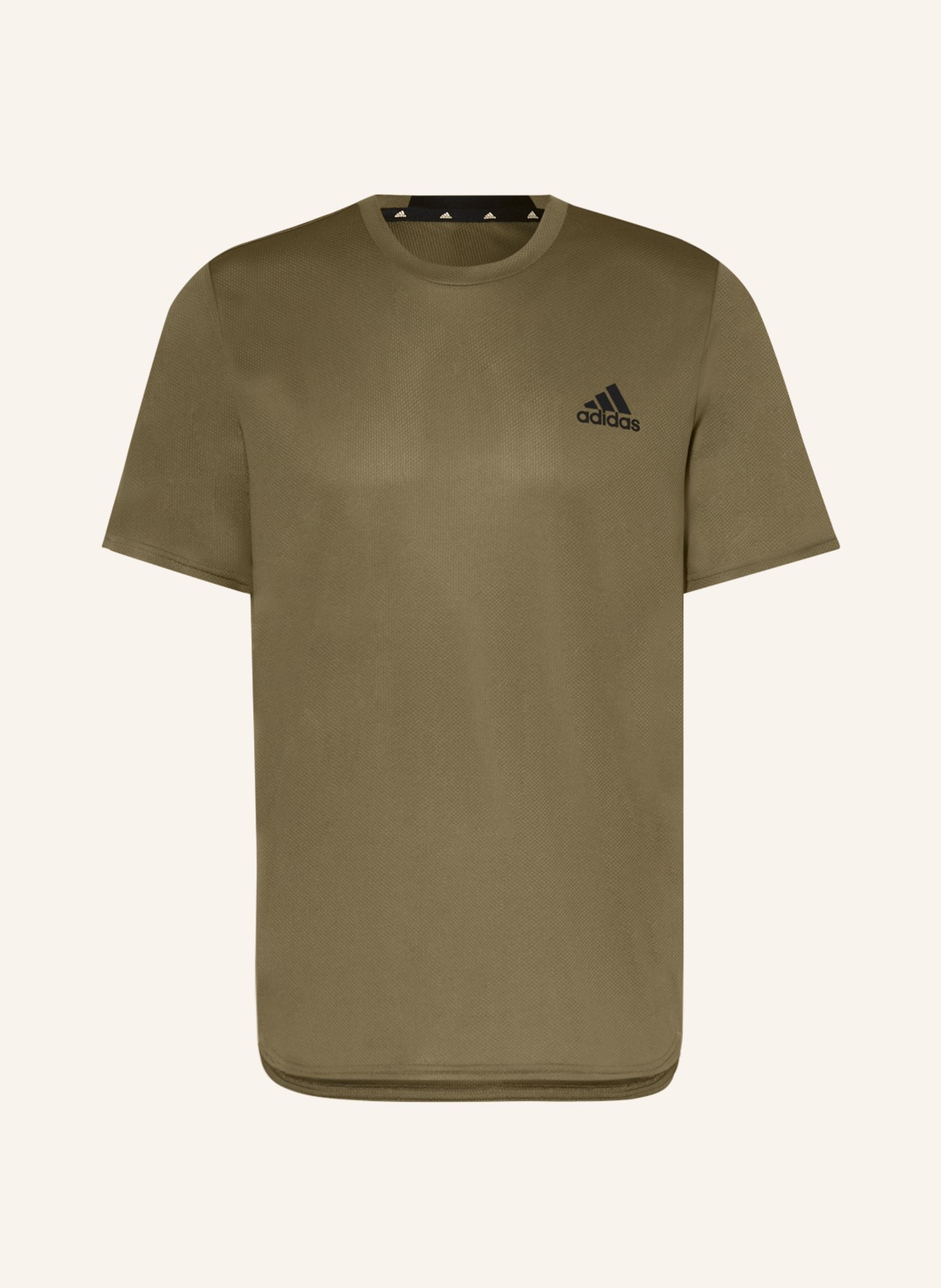 adidas T-Shirt D4 aus Mesh, Farbe: OLIV/ SCHWARZ (Bild 1)