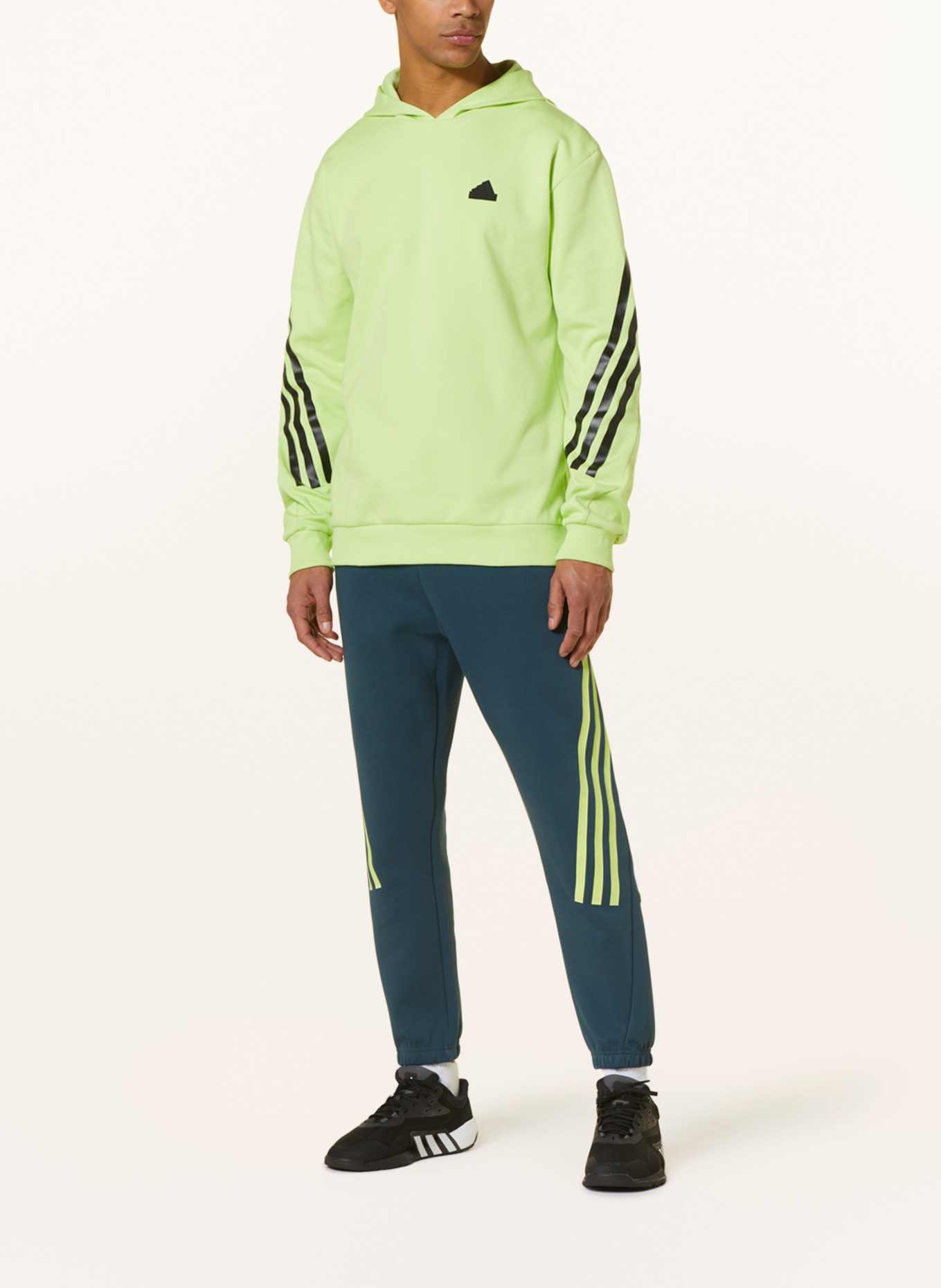 adidas Bluza z kapturem, Kolor: JASKRAWY ZIELONY (Obrazek 2)