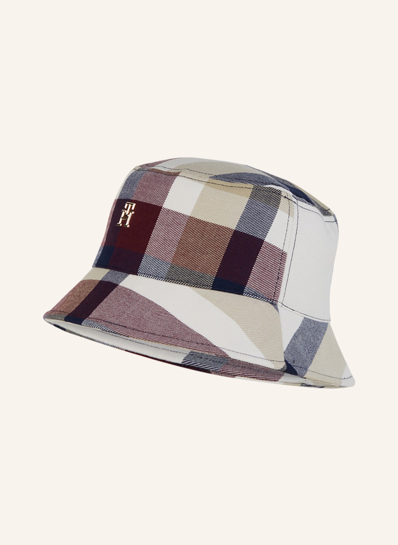 TOMMY HILFIGER Bucket-Hat, Farbe: WEISS/ DUNKELBLAU/ DUNKELROT (Bild 1)
