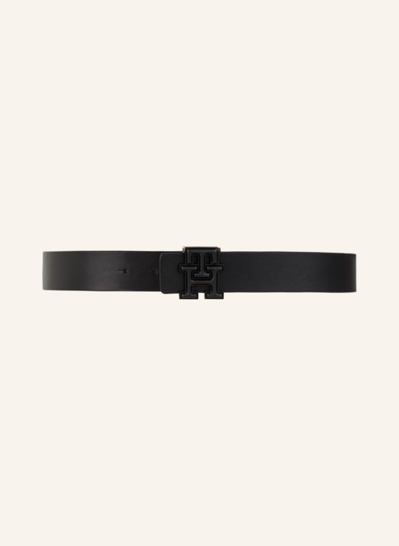 TOMMY HILFIGER Leather belt, Color: BLACK (Image 2)