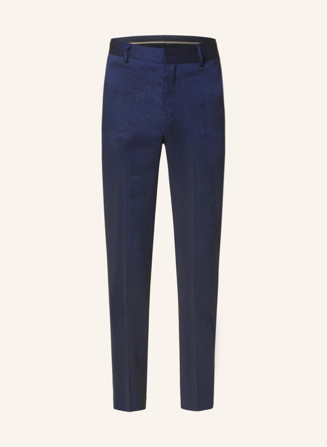 BOSS Anzughose GENIUS Slim Fit mit Leinen, Farbe: 404 DARK BLUE (Bild 1)