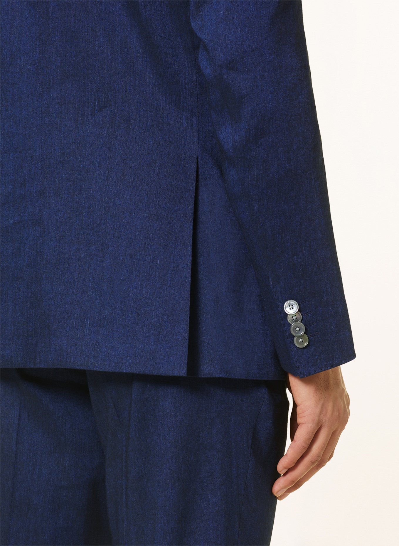 BOSS Anzugsakko HUGE Slim Fit mit Leinen, Farbe: 404 DARK BLUE (Bild 6)