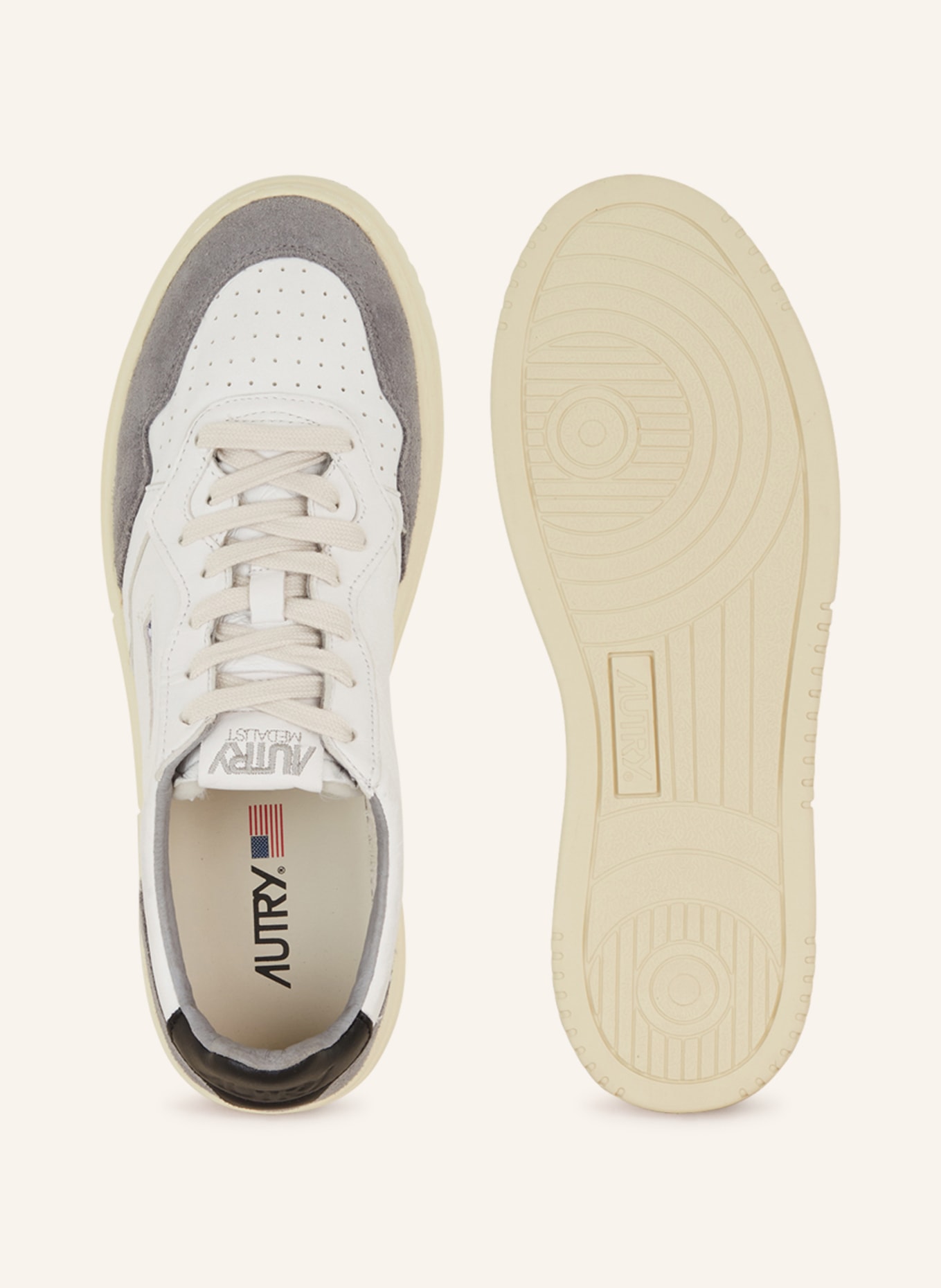 AUTRY Sneakers MEDALIST LOW, Color: WHITE/ GRAY (Image 5)