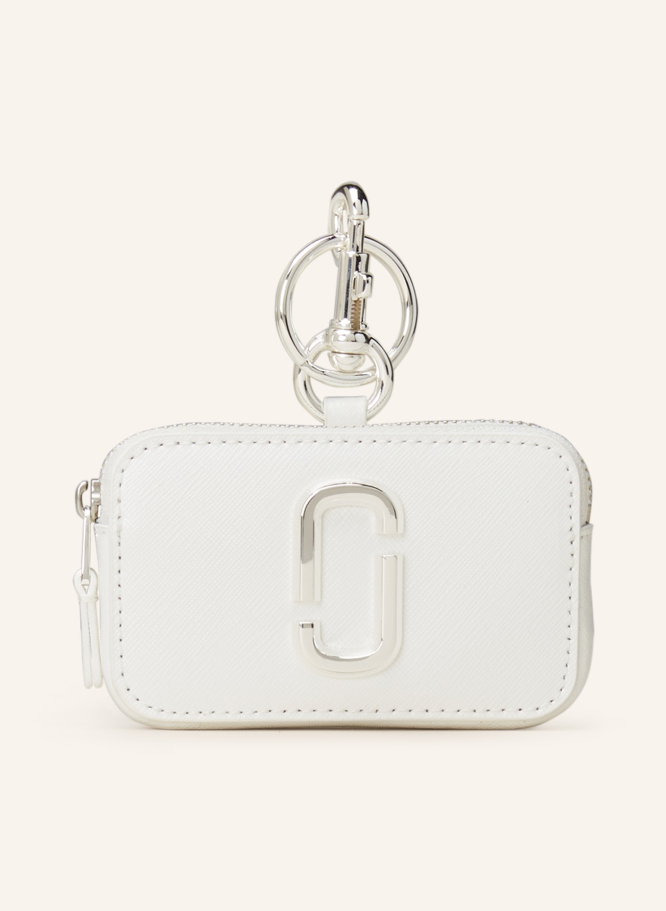 MARC JACOBS Key ring THE SNAPSHOT, Color: WHITE (Image 1)