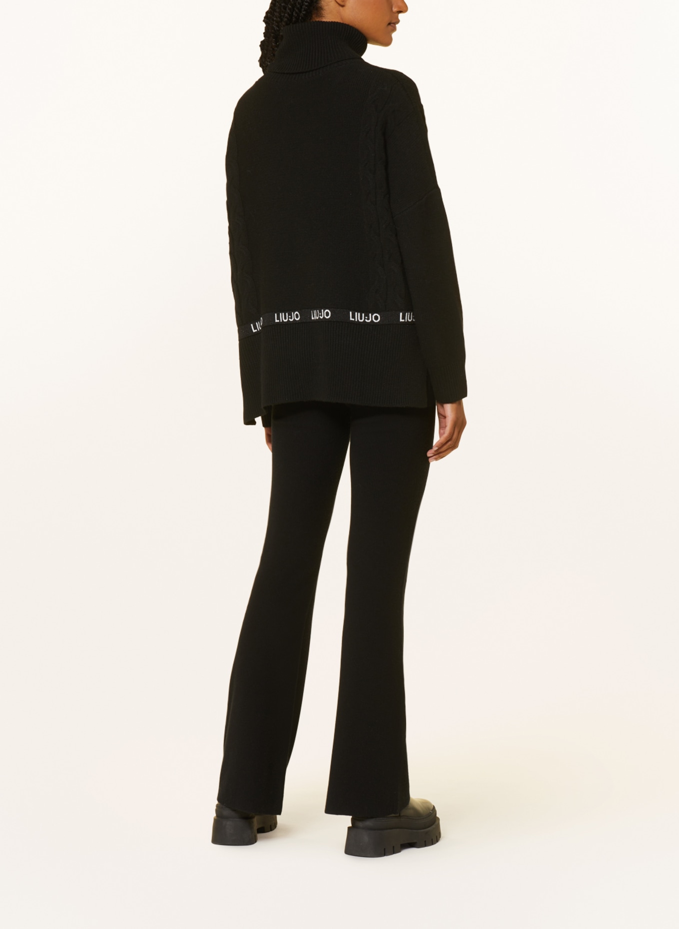 LIU JO Turtleneck sweater, Color: BLACK (Image 3)