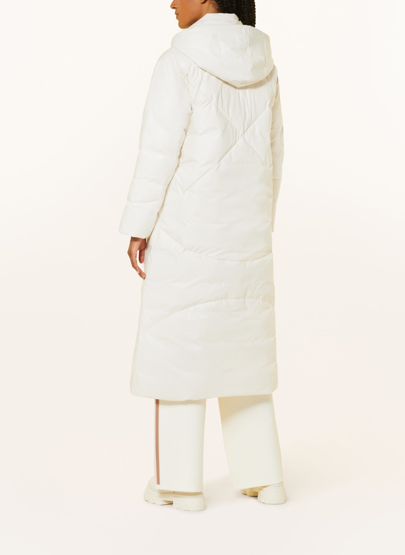 LIU JO Quilted coat, Color: ECRU (Image 3)