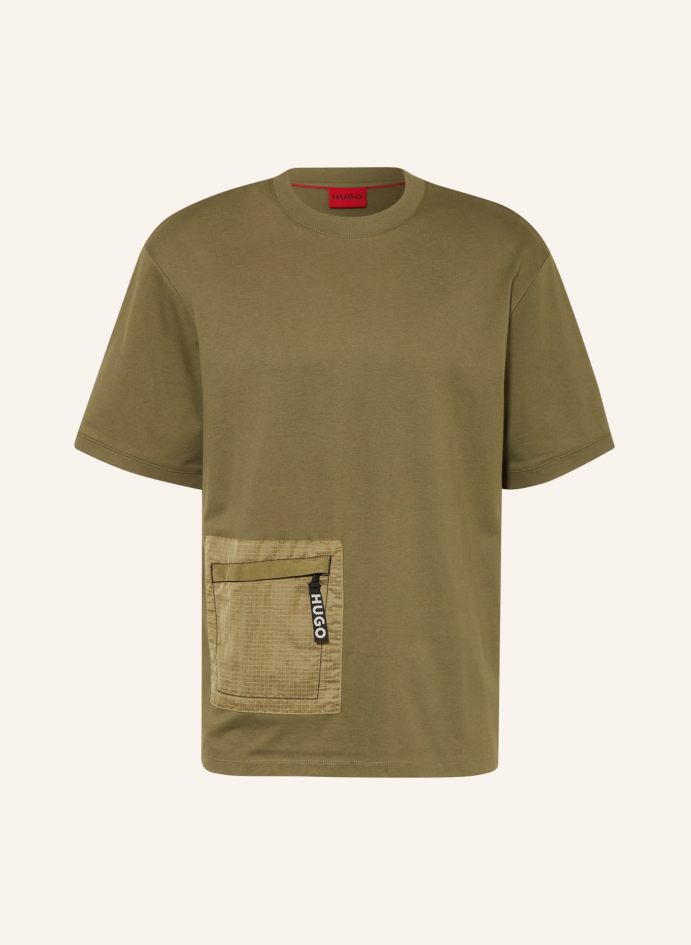 HUGO T-shirt DACERO, Color: OLIVE (Image 1)