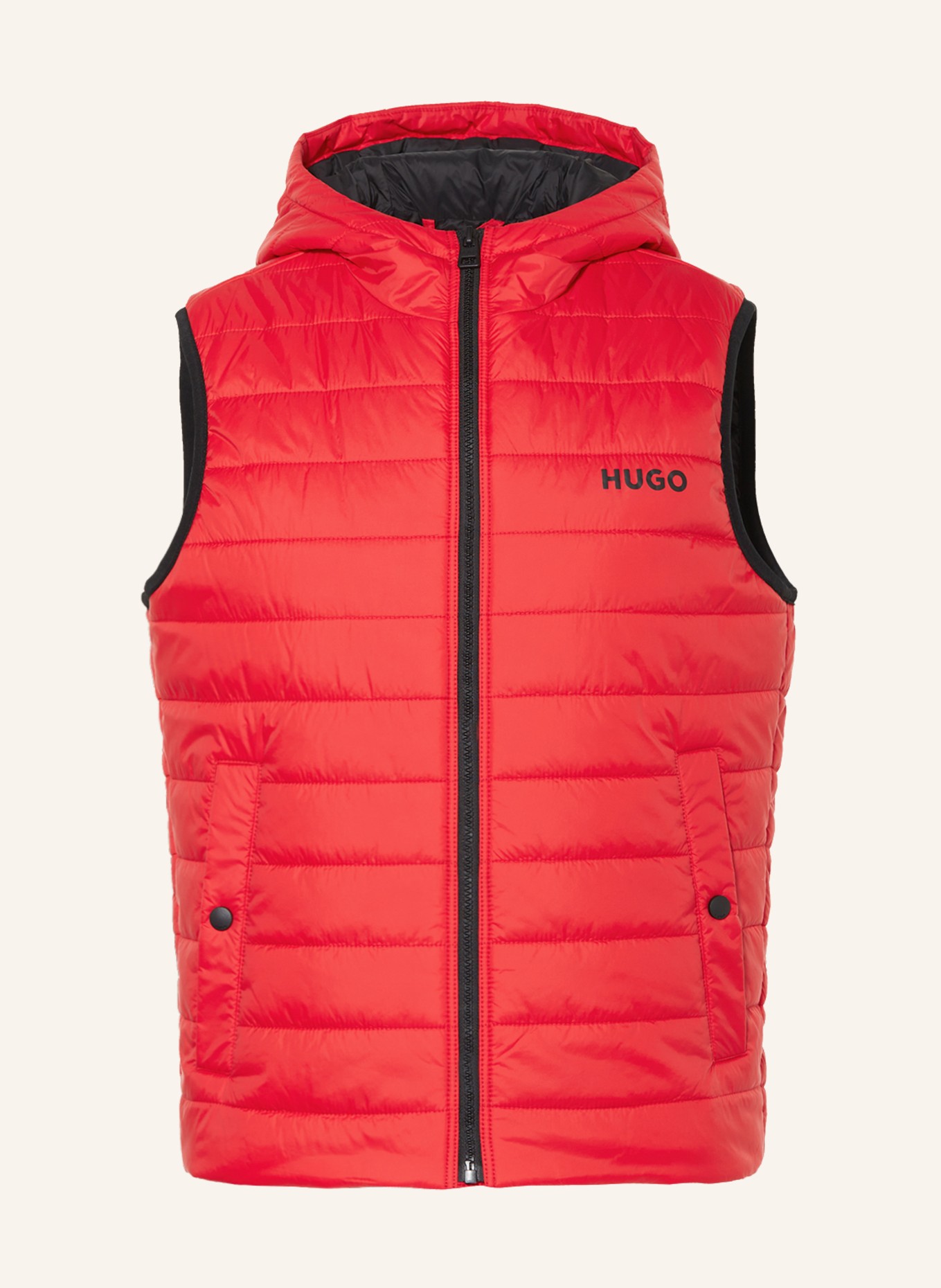 HUGO Quilted vest BENETO, Color: RED (Image 1)