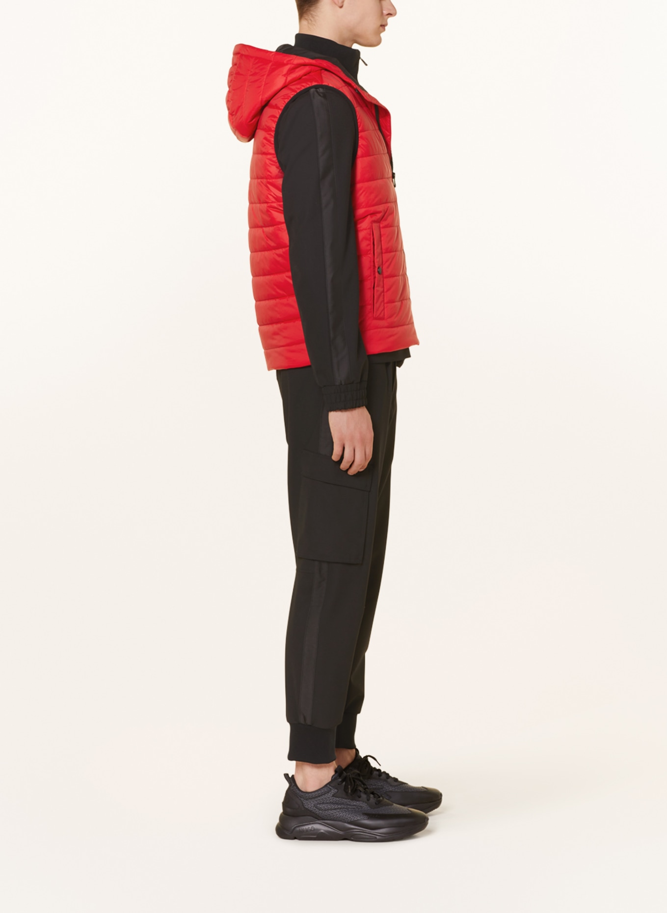 HUGO Quilted vest BENETO, Color: RED (Image 4)