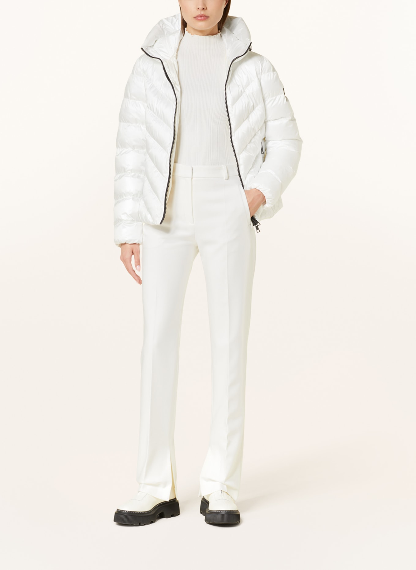 No.1 Como Quilted jacket LIV, Color: WHITE (Image 2)