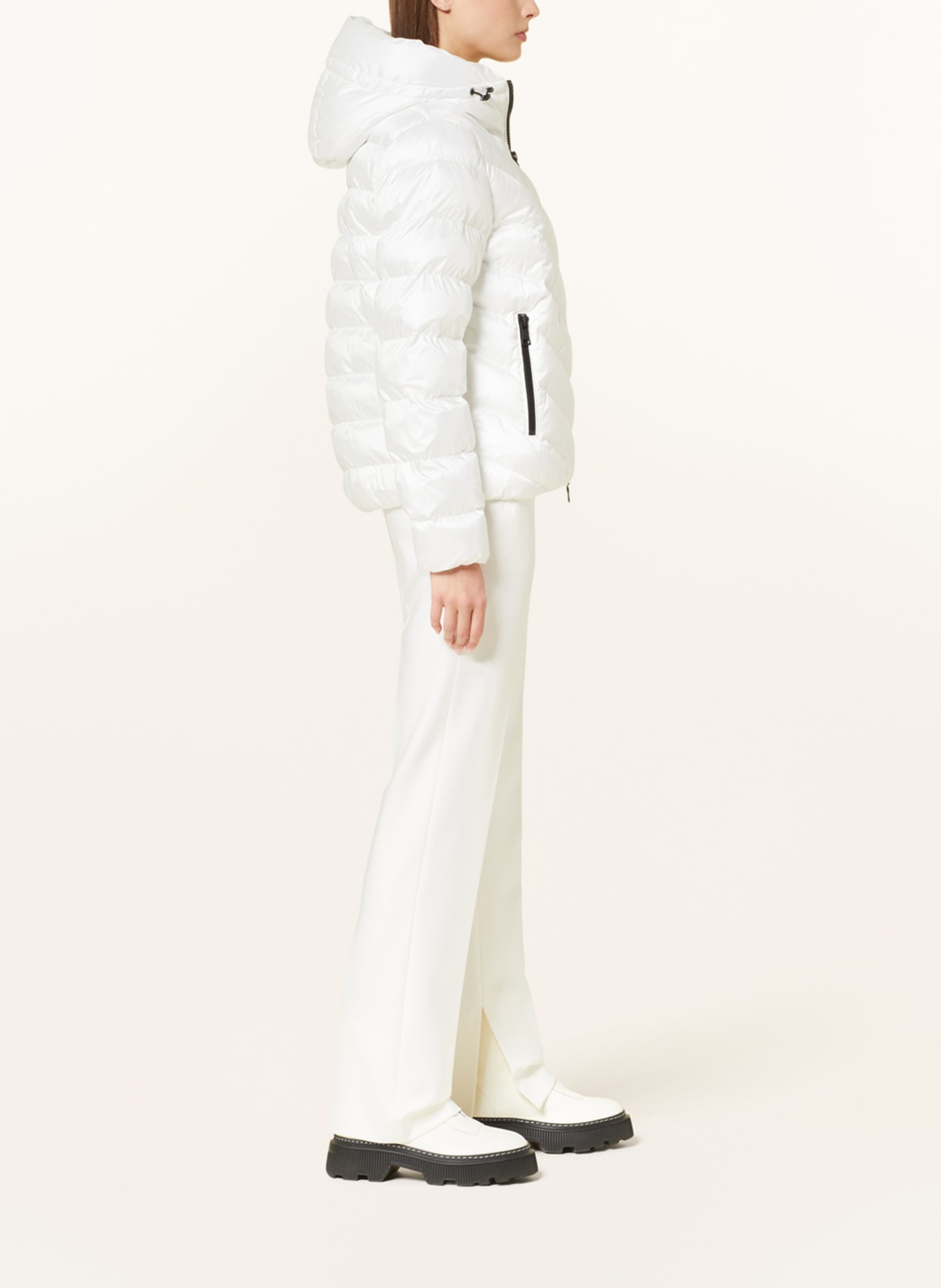 No.1 Como Quilted jacket LIV, Color: WHITE (Image 4)