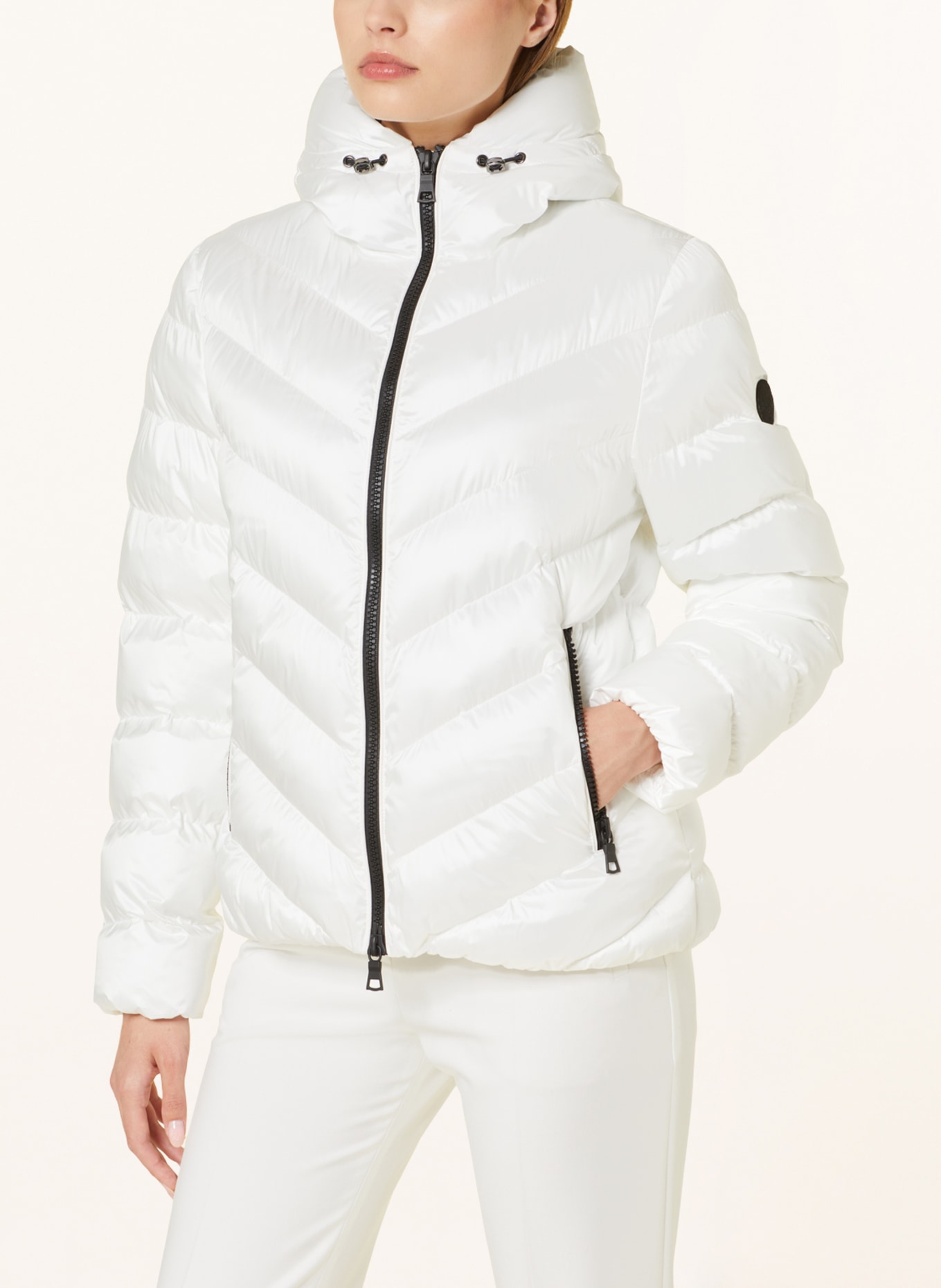 No.1 Como Quilted jacket LIV, Color: WHITE (Image 5)