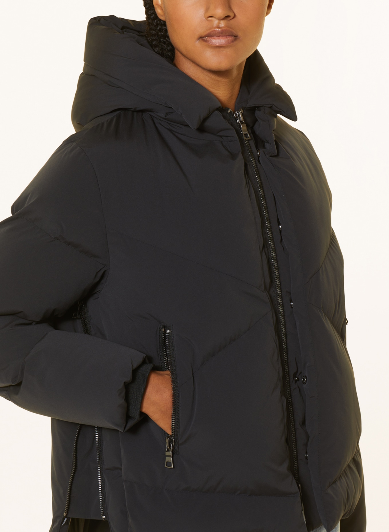 BLONDE No.8 Quilted jacket SIA, Color: BLACK (Image 5)