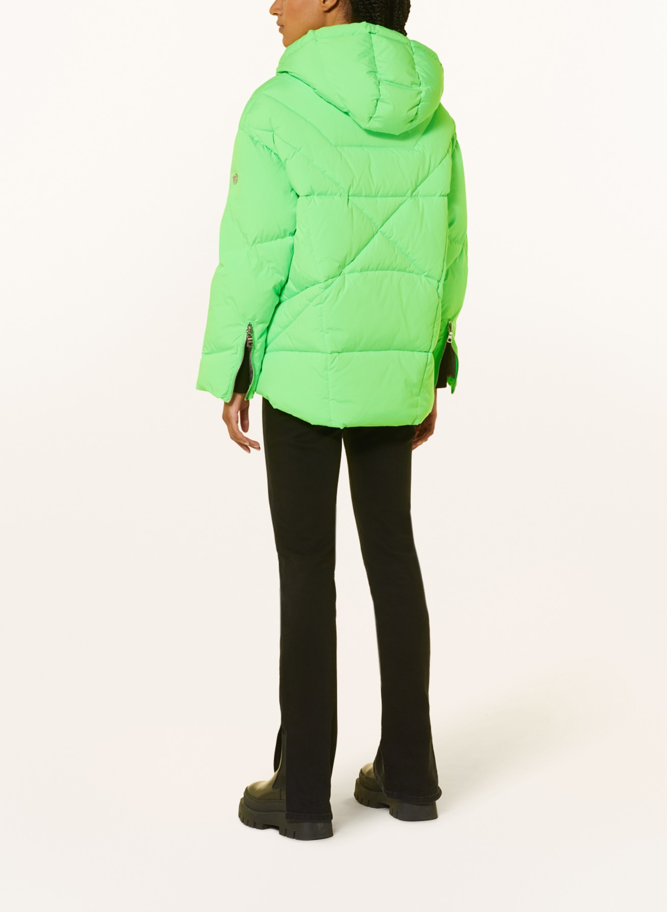 BLONDE No.8 Quilted jacket MIA, Color: NEON GREEN (Image 3)