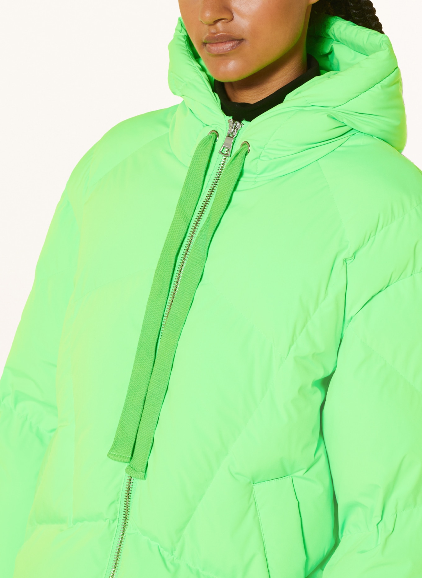 BLONDE No.8 Quilted jacket MIA, Color: NEON GREEN (Image 5)